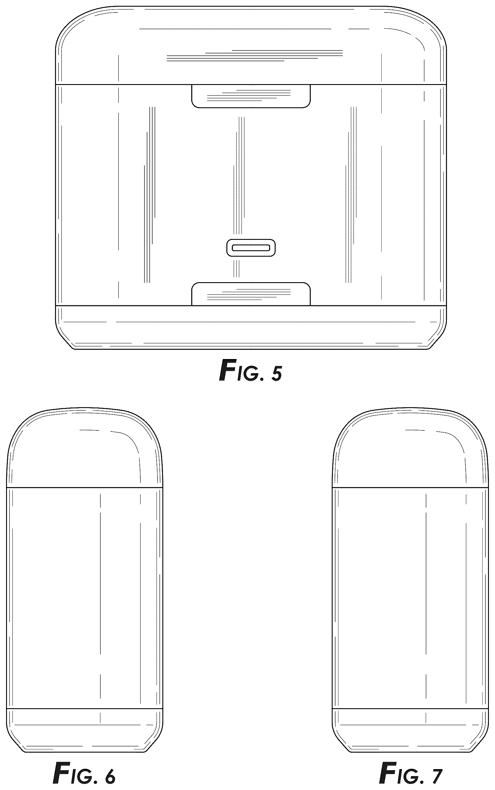 Patent USD1078625 Figure 3 – Wireless-earbud charging case