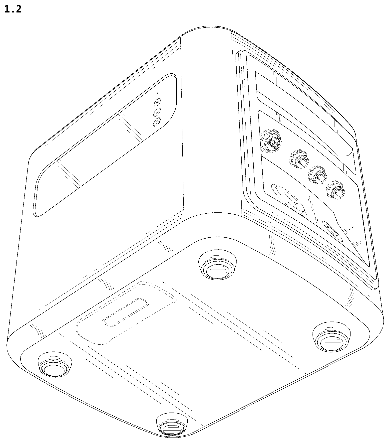 Patent USD1078636 Figure 2 – Housing for energy storage power supply