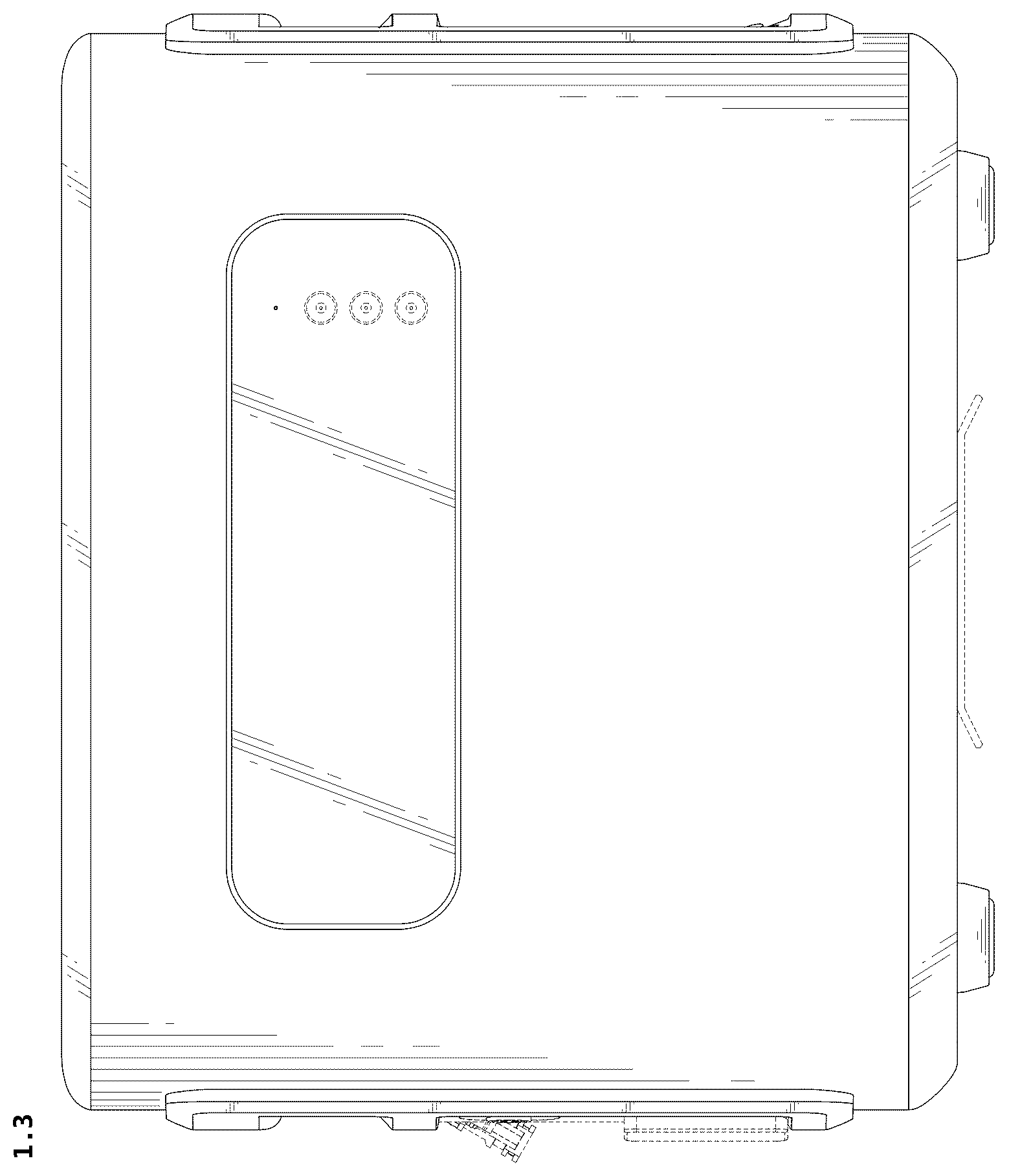 Patent USD1078636 Figure 3 – Housing for energy storage power supply
