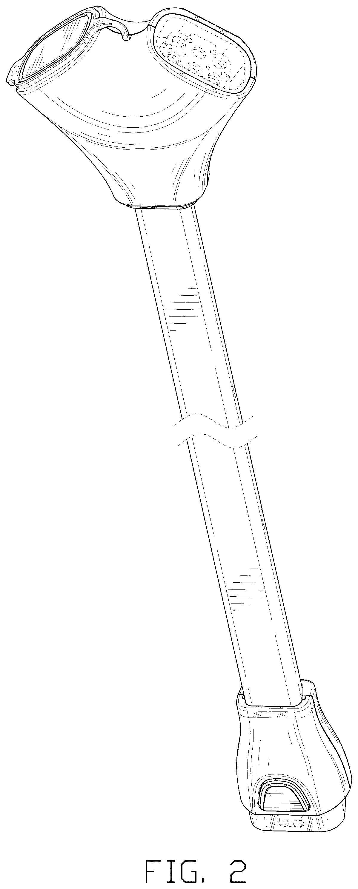 Patent USD1078640 Figure 2 – Connector for massager
