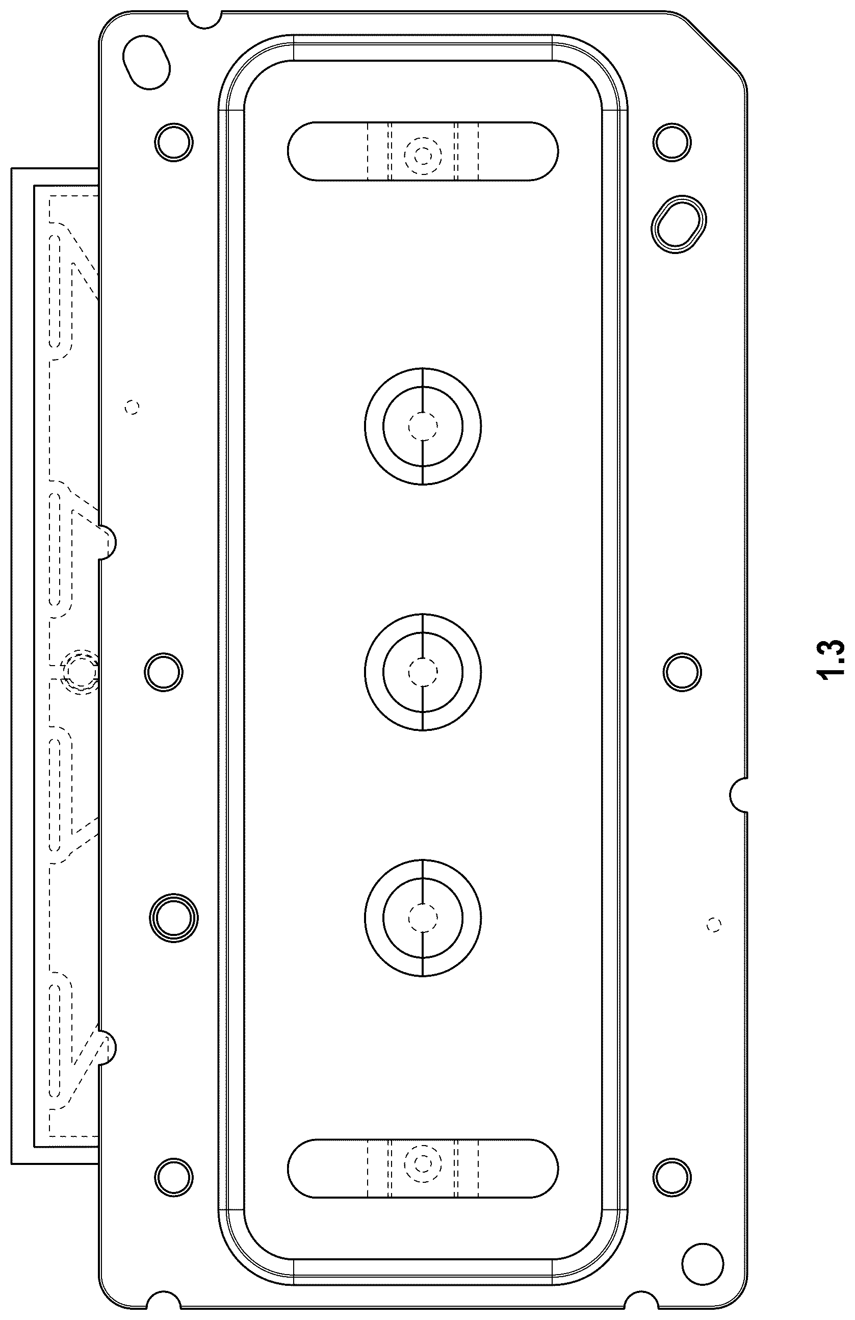 Patent USD1078668 Figure 3 – Semiconductor power module for vehicles
