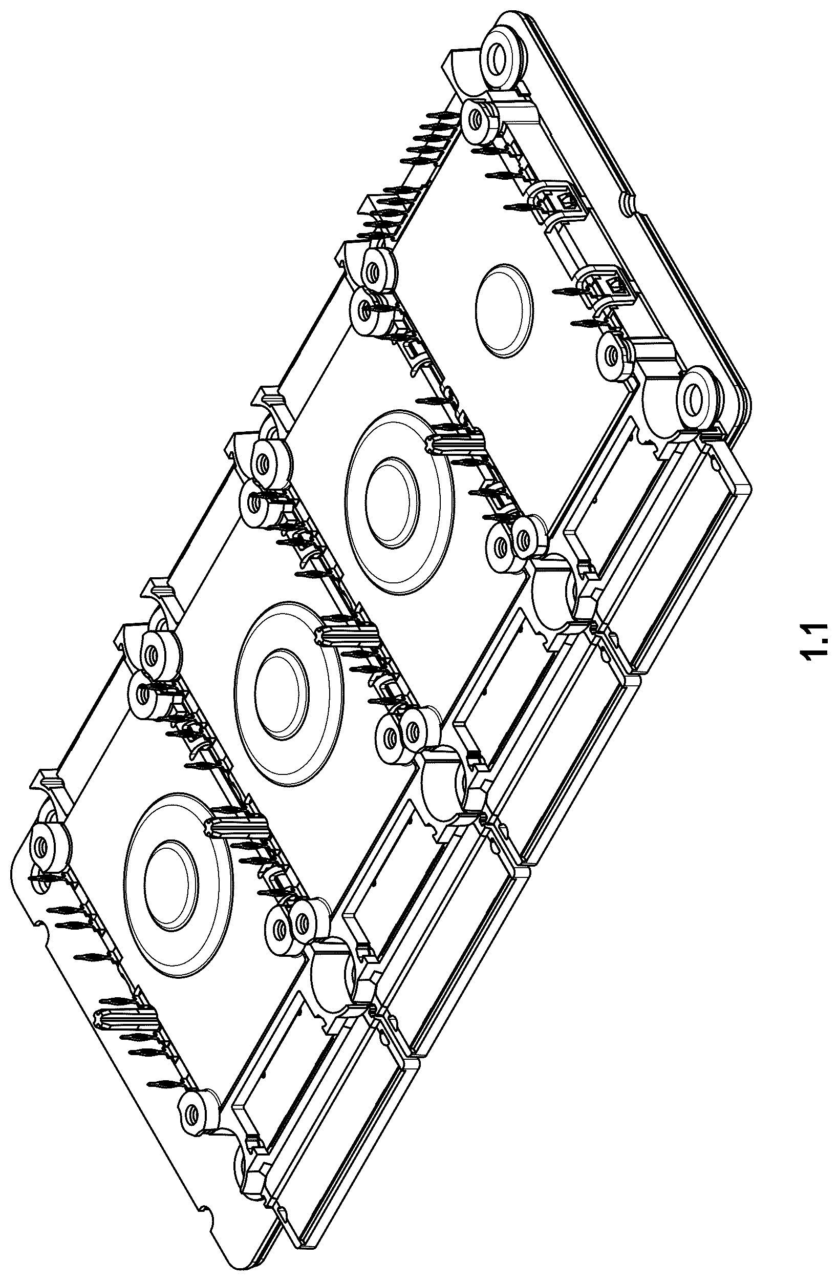 Patent USD1078669 Figure 1 – Semiconductor power module for vehicles