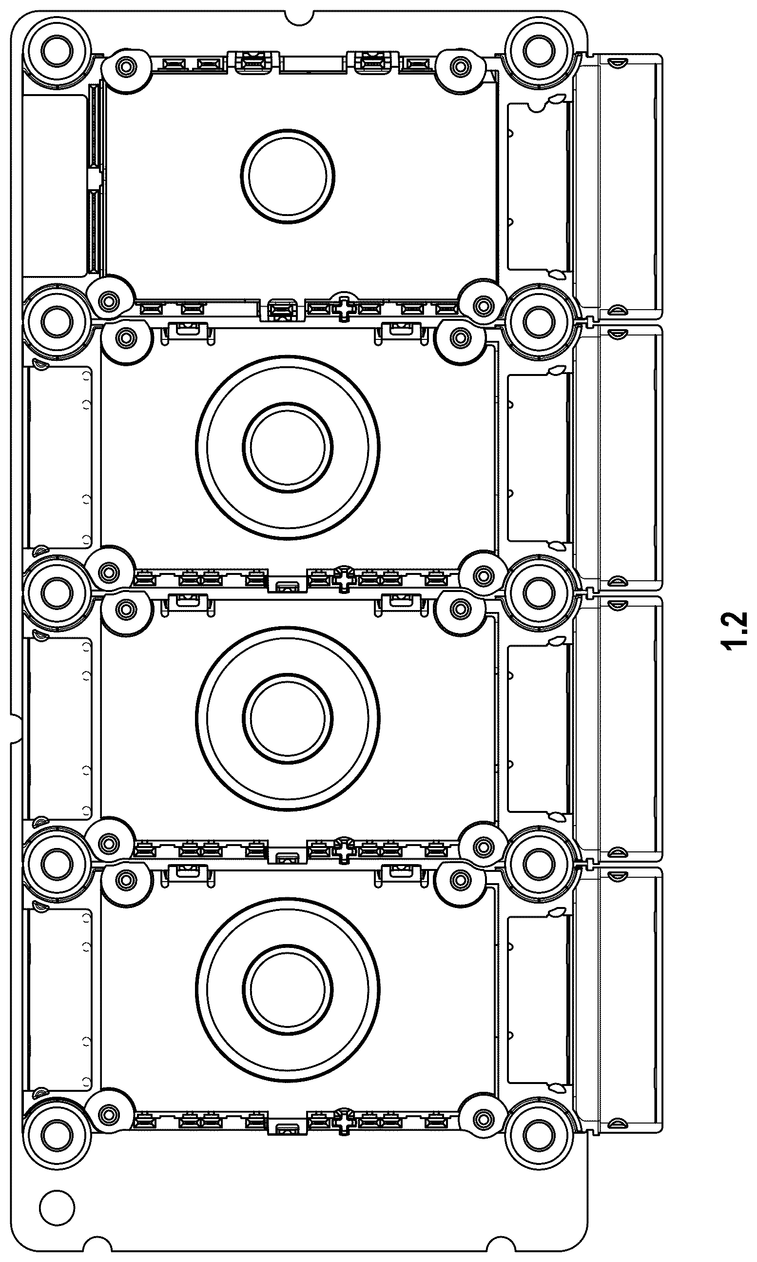 Patent USD1078669 Figure 2 – Semiconductor power module for vehicles