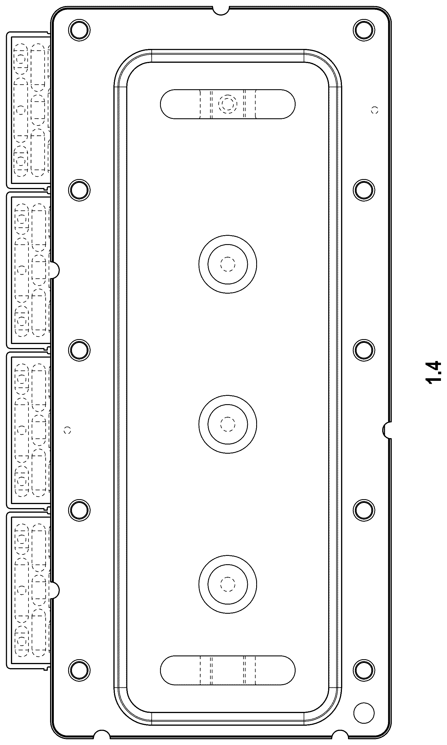Patent USD1078669 Figure 4 – Semiconductor power module for vehicles