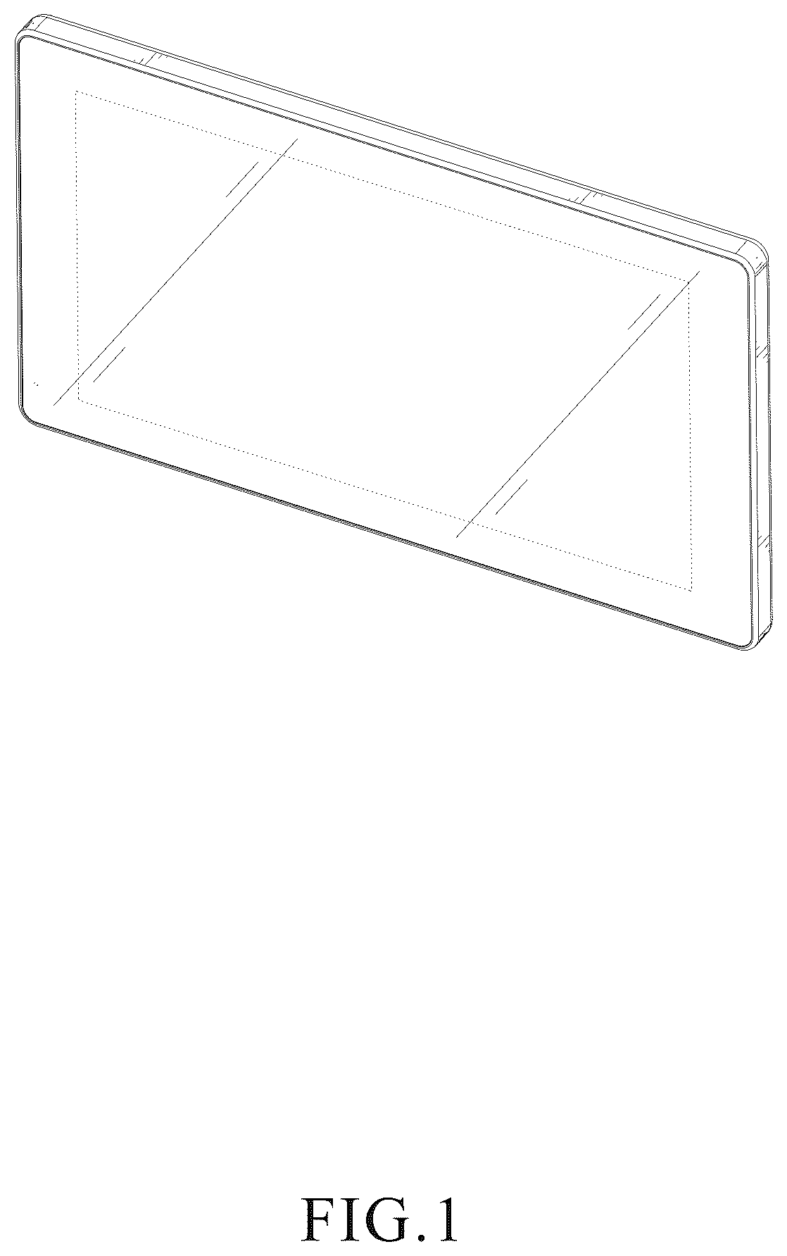 Patent USD1078671 Figure 1 – Vehicle display device