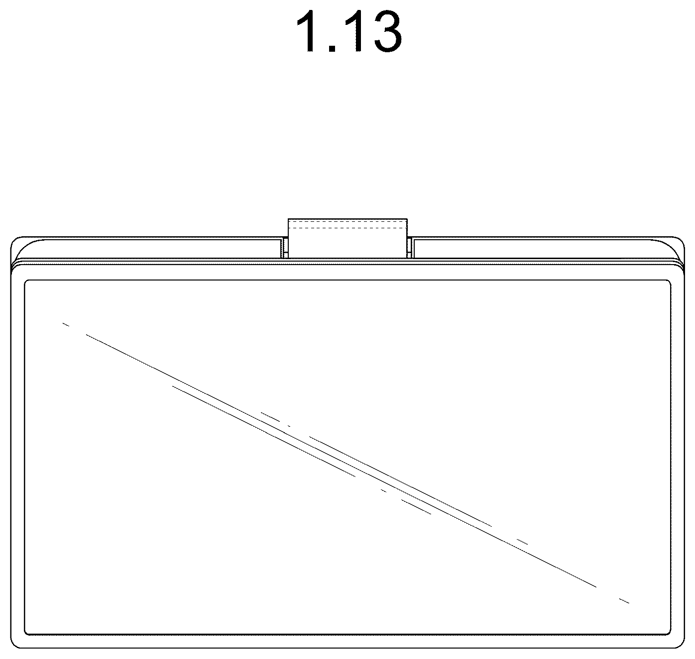 Patent USD1078672 Figure 6 – Television receiver