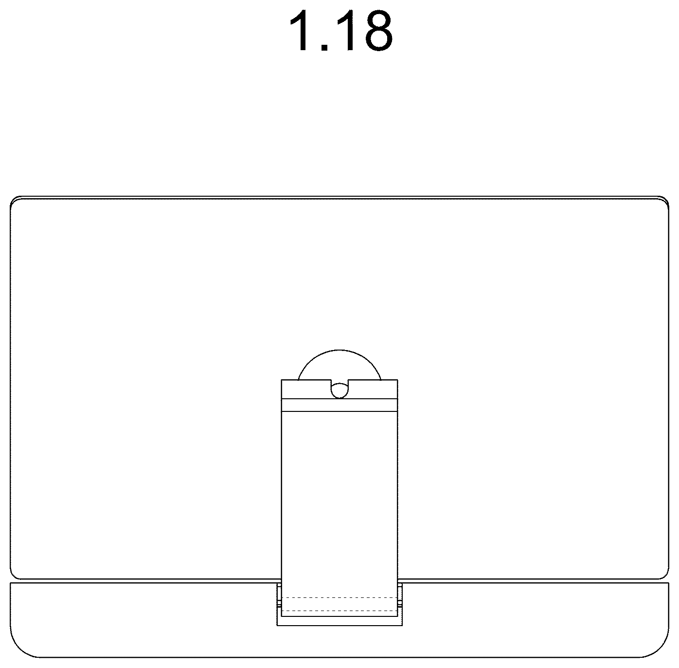 Patent USD1078672 Figure 11 – Television receiver