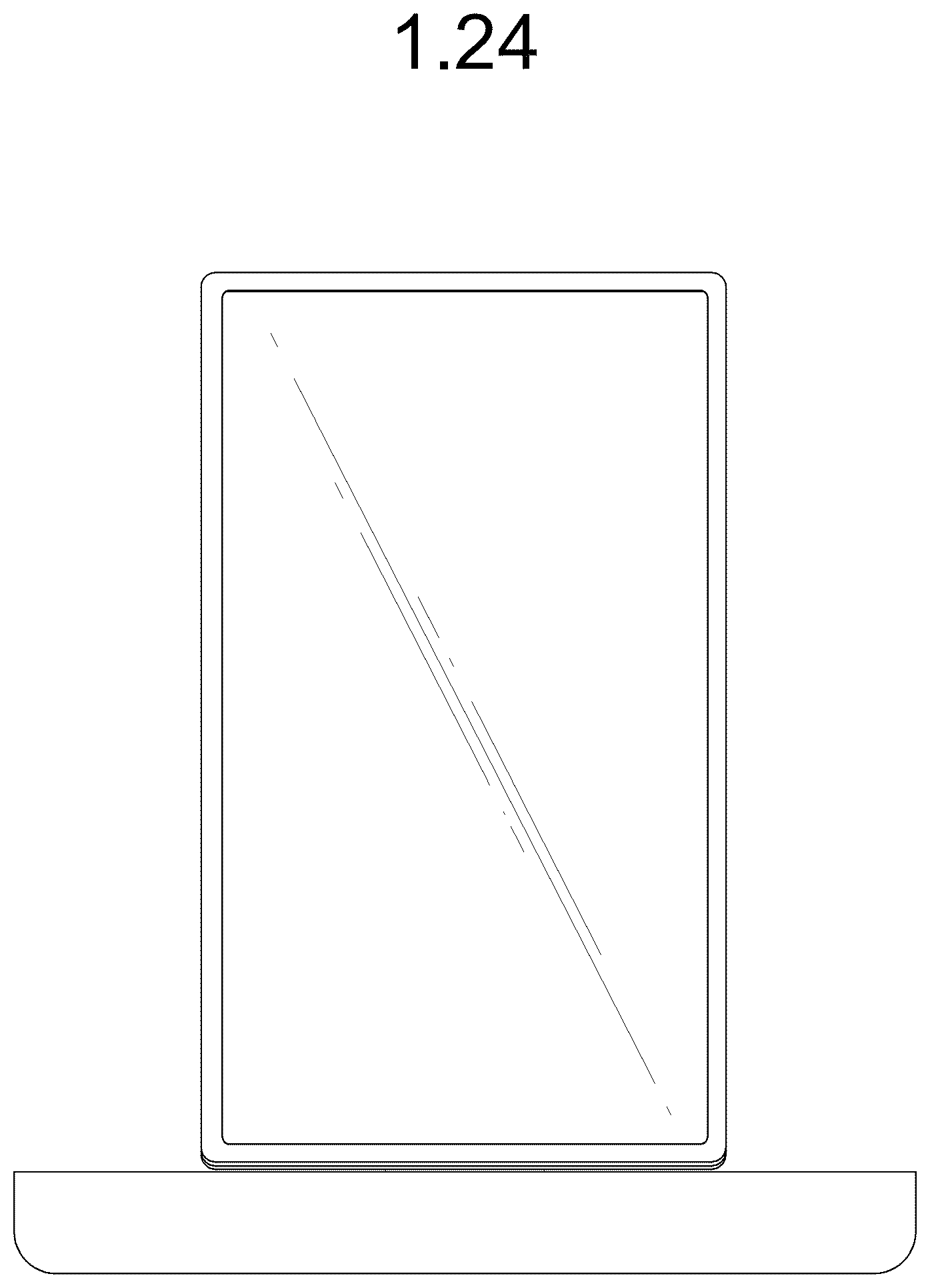 Patent USD1078672 Figure 17 – Television receiver