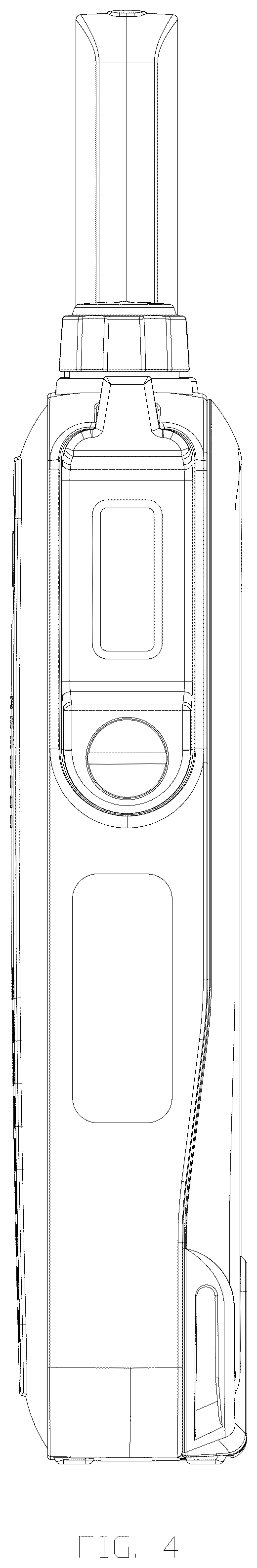 Patent USD1078673 Figure 4 – Walkie-talkie