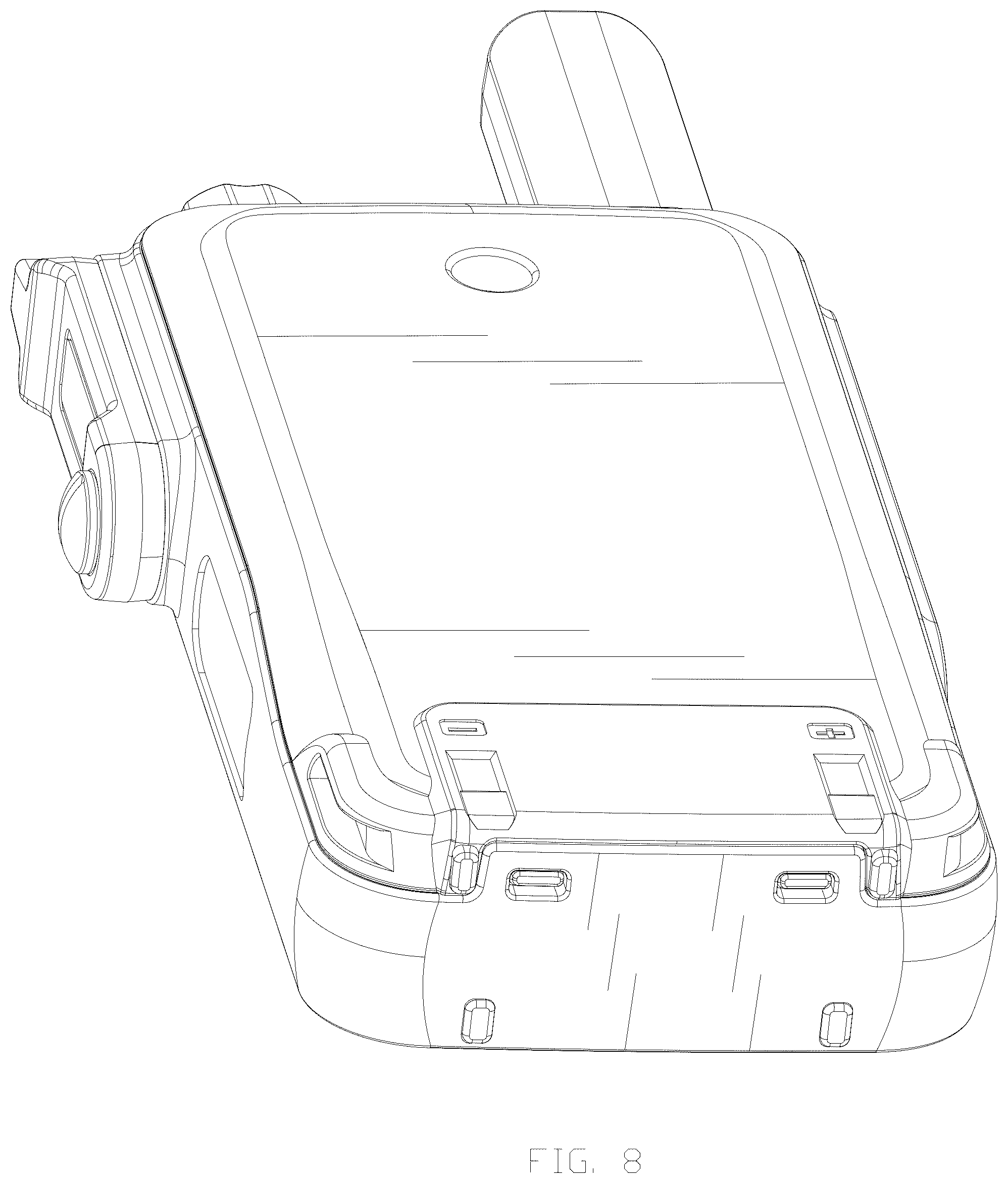 Patent USD1078673 Figure 8 – Walkie-talkie