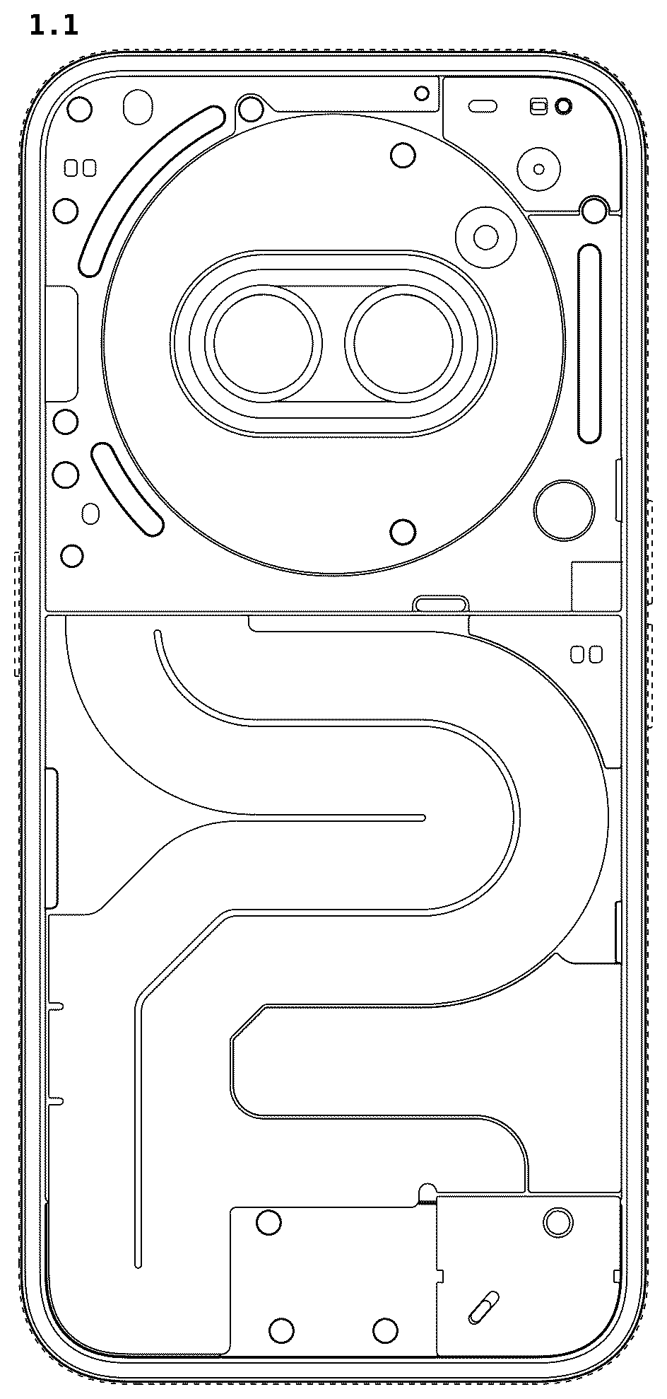 Patent USD1078675 Figure 1 – Mobile phone