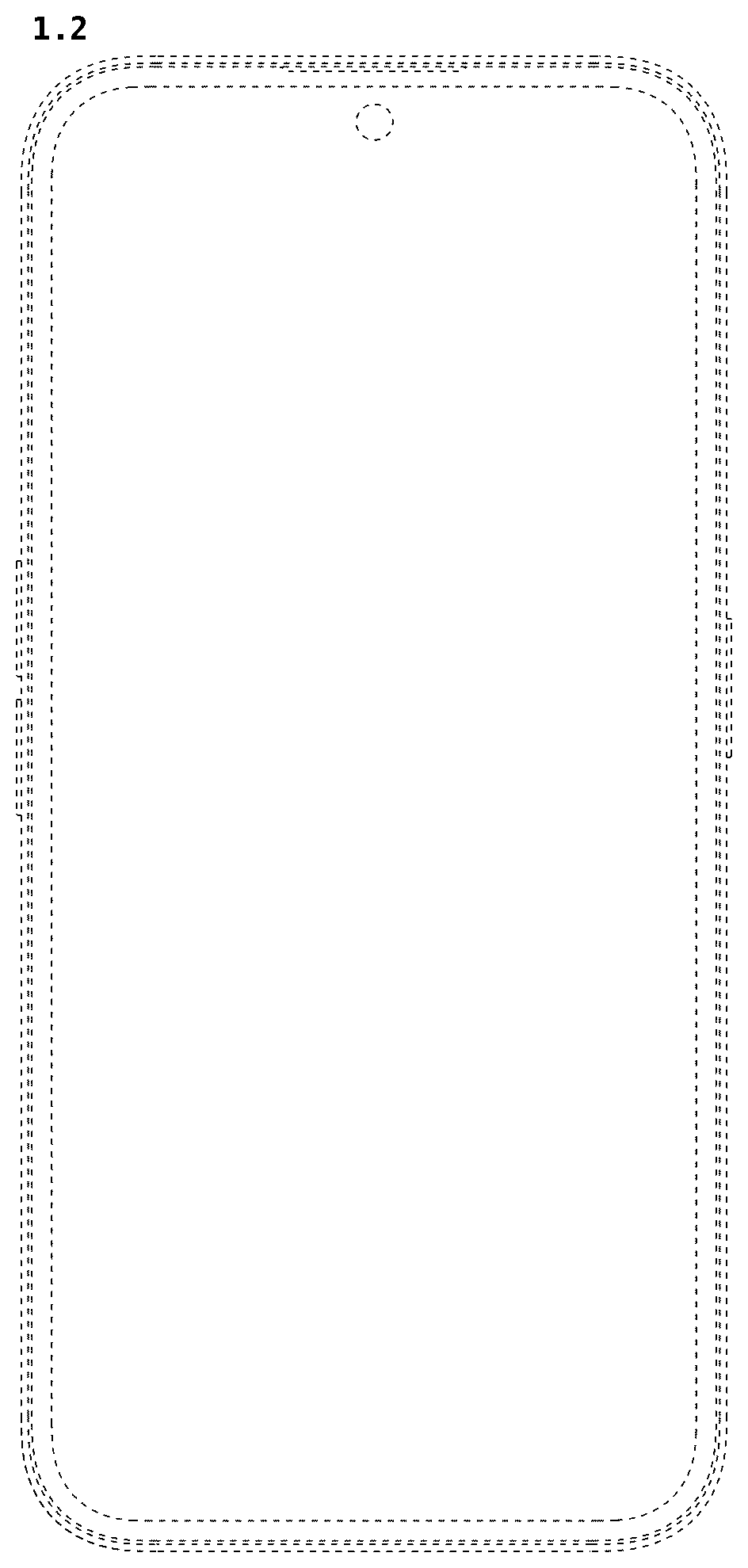 Patent USD1078675 Figure 2 – Mobile phone