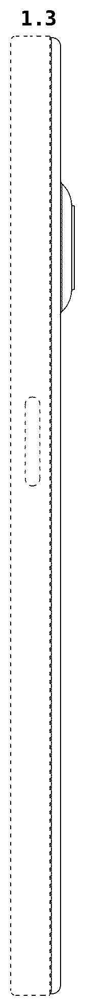 Patent USD1078675 Figure 3 – Mobile phone
