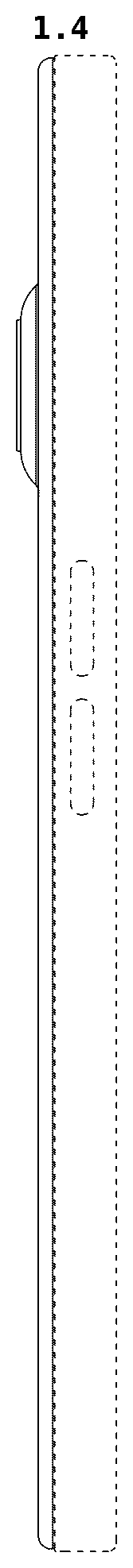 Patent USD1078675 Figure 4 – Mobile phone