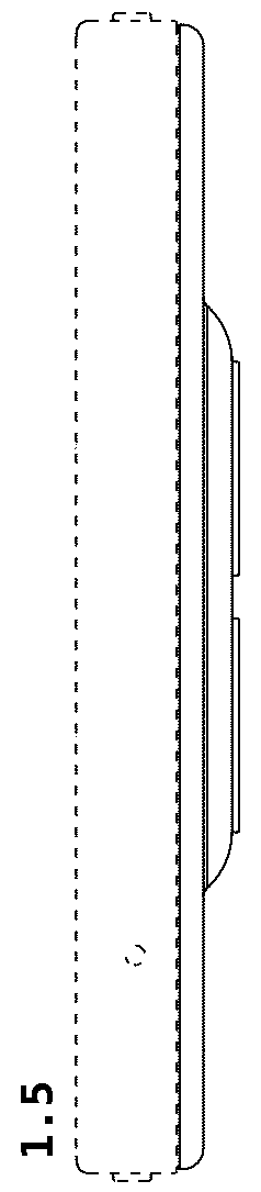 Patent USD1078675 Figure 5 – Mobile phone