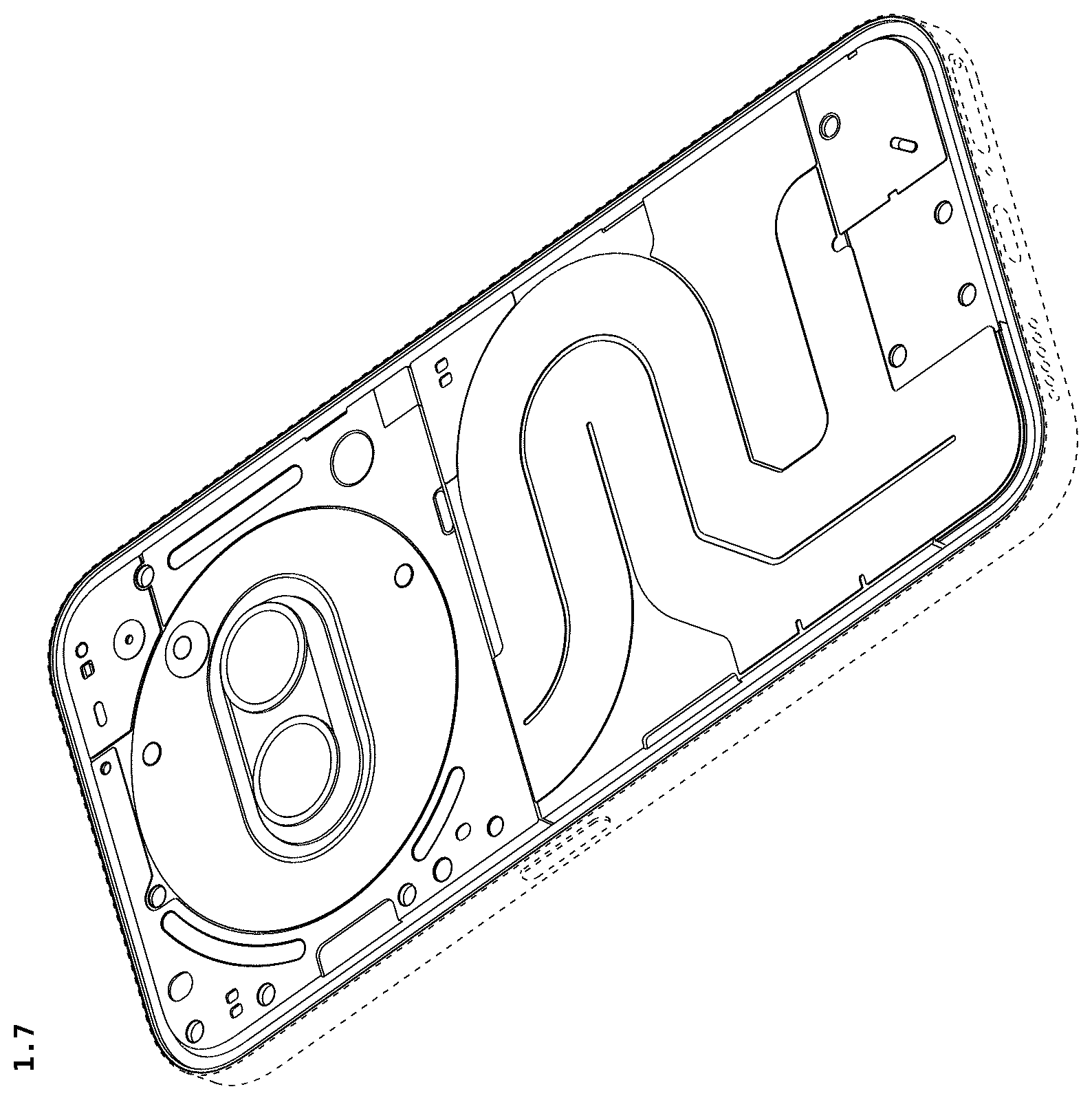 Patent USD1078675 Figure 7 – Mobile phone