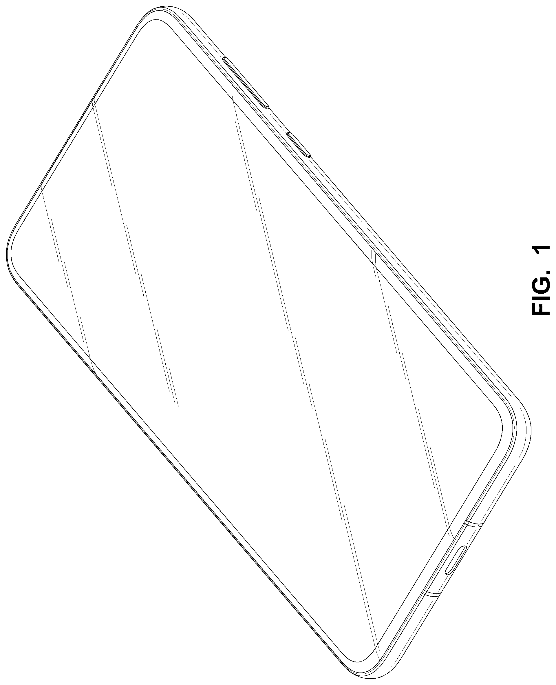 Patent USD1078676 Figure 1 – Mobile phone