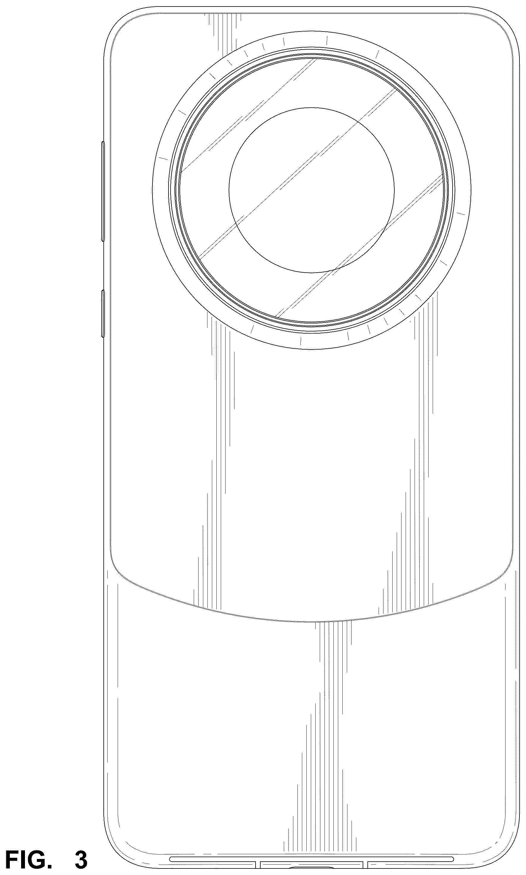Patent USD1078676 Figure 3 – Mobile phone