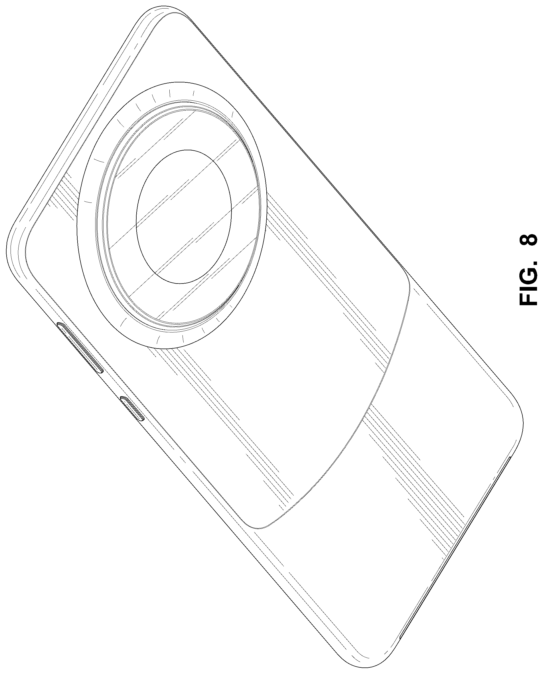 Patent USD1078676 Figure 6 – Mobile phone