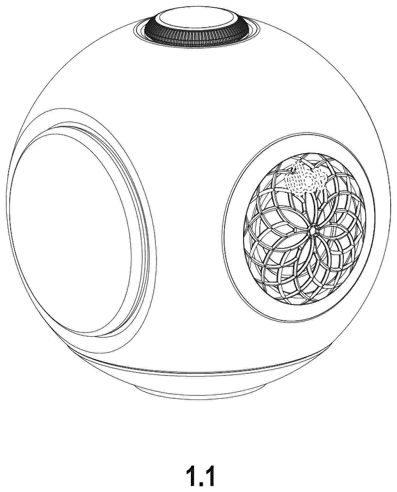 Patent USD1078688 Figure 1 – Speaker