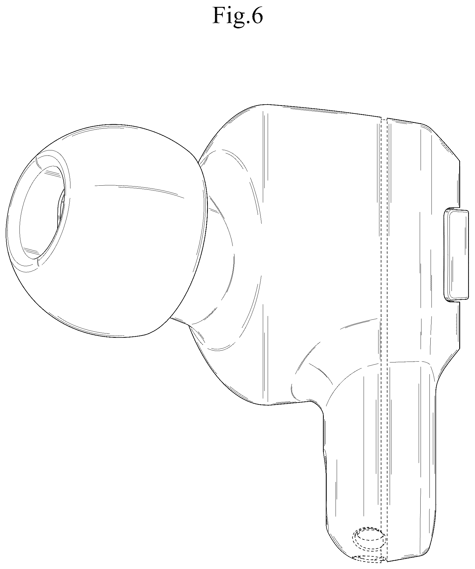Patent USD1078691 Figure 6 – Earphone
