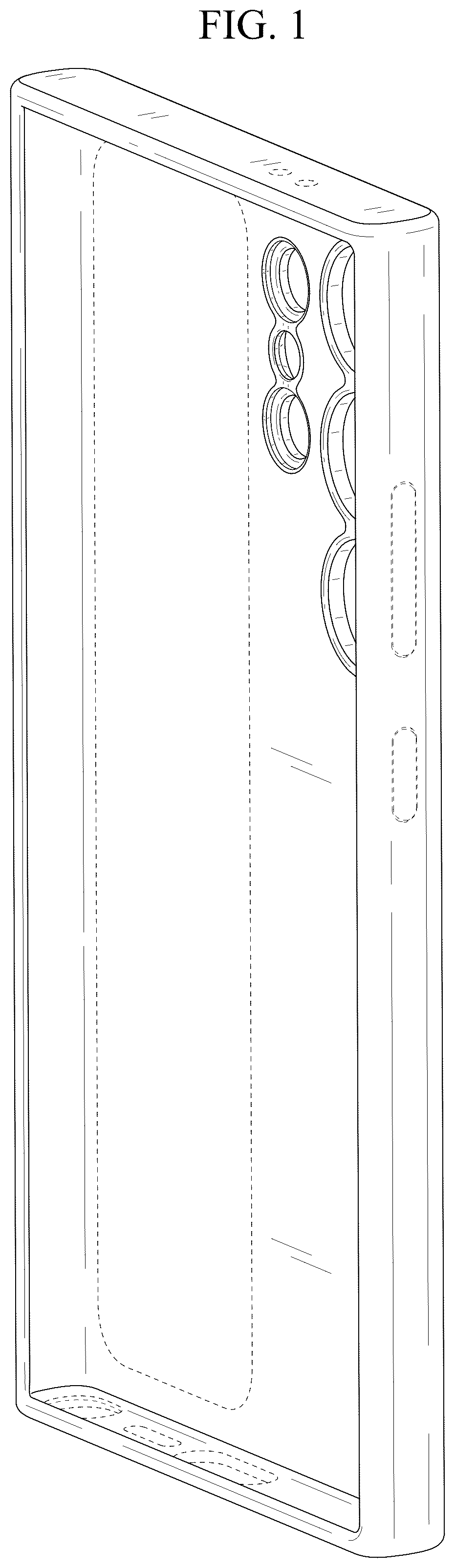 Patent USD1078712 Figure 1 – Case for electronic device