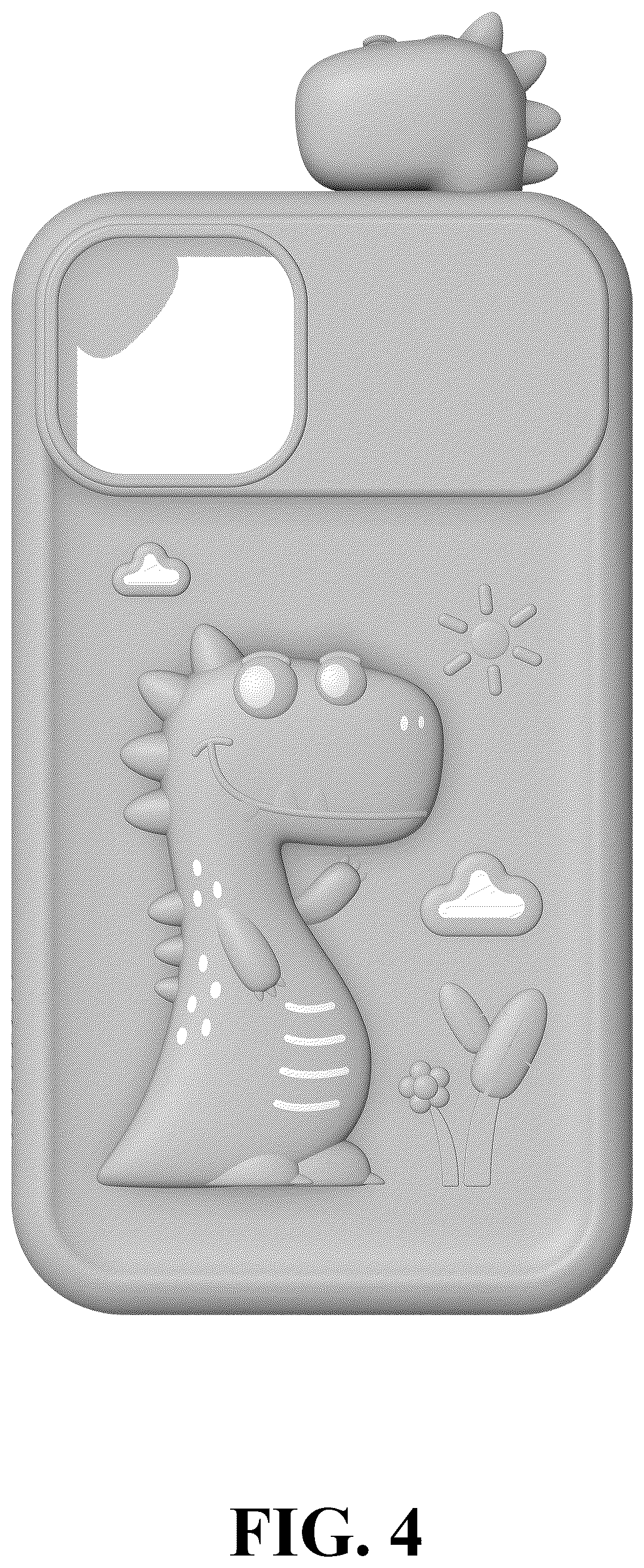 Patent USD1078713 Figure 4 – Children's toy mobile phone case