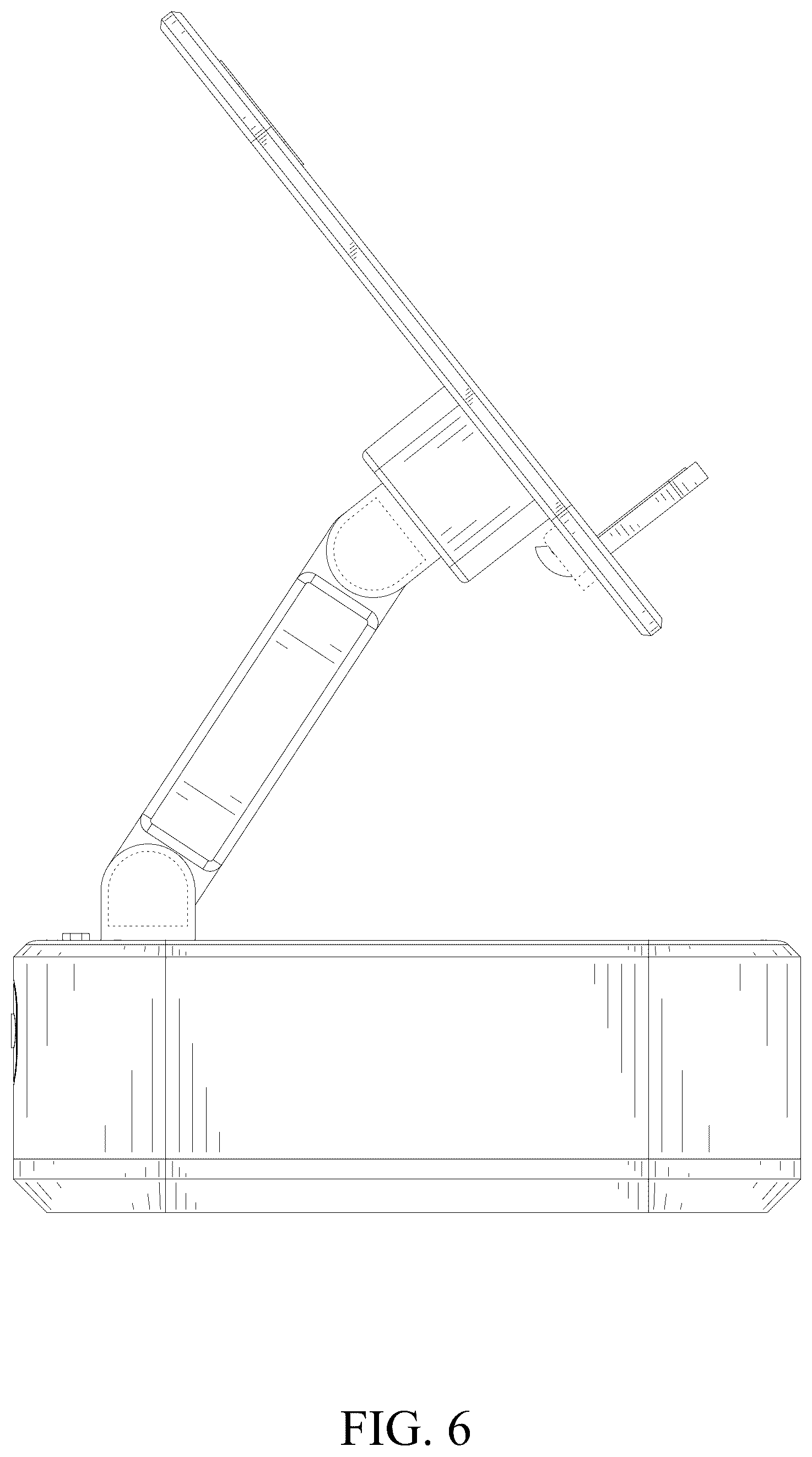 Patent USD1078718 Figure 6 – Mobile phone holder with speaker