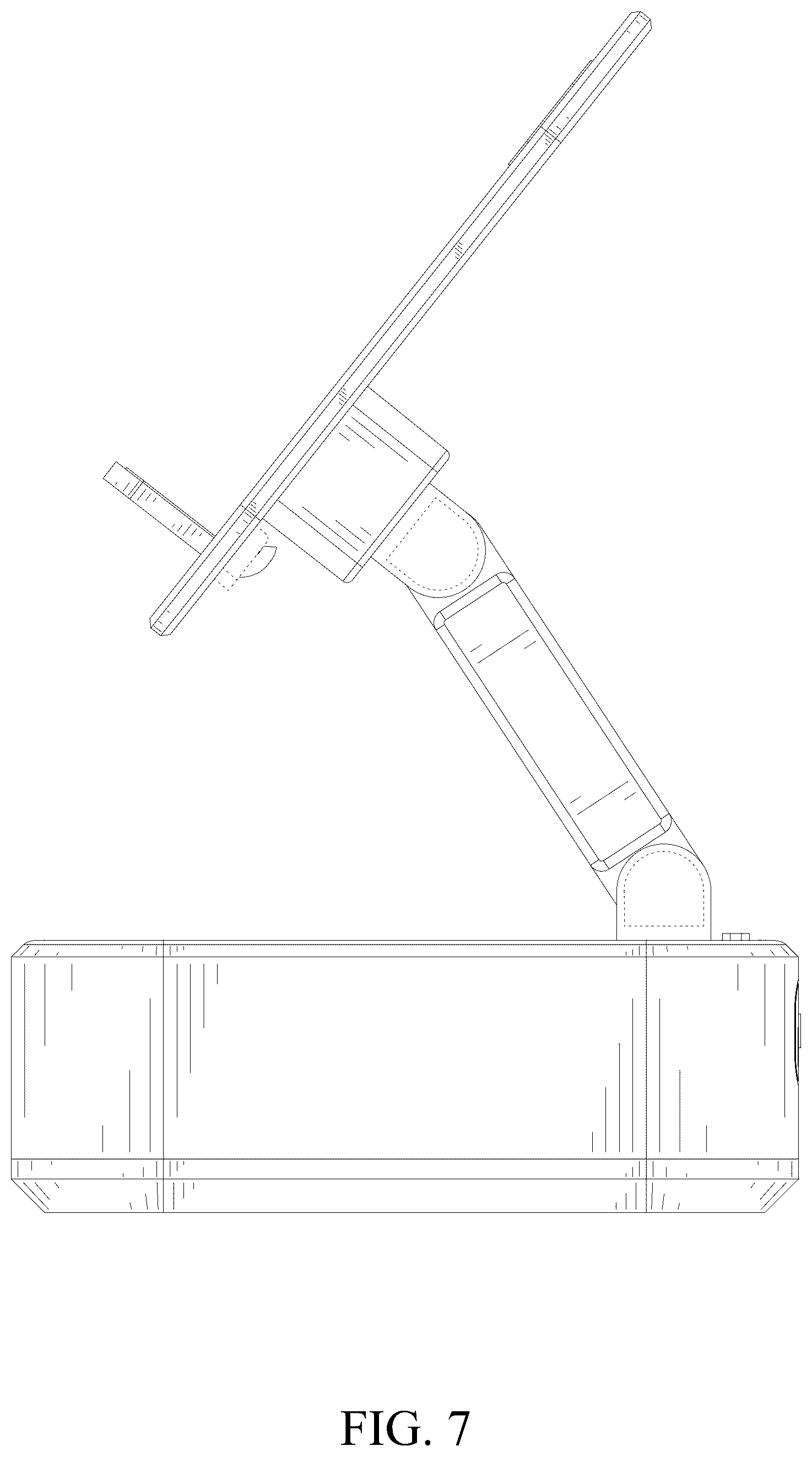 Patent USD1078718 Figure 7 – Mobile phone holder with speaker