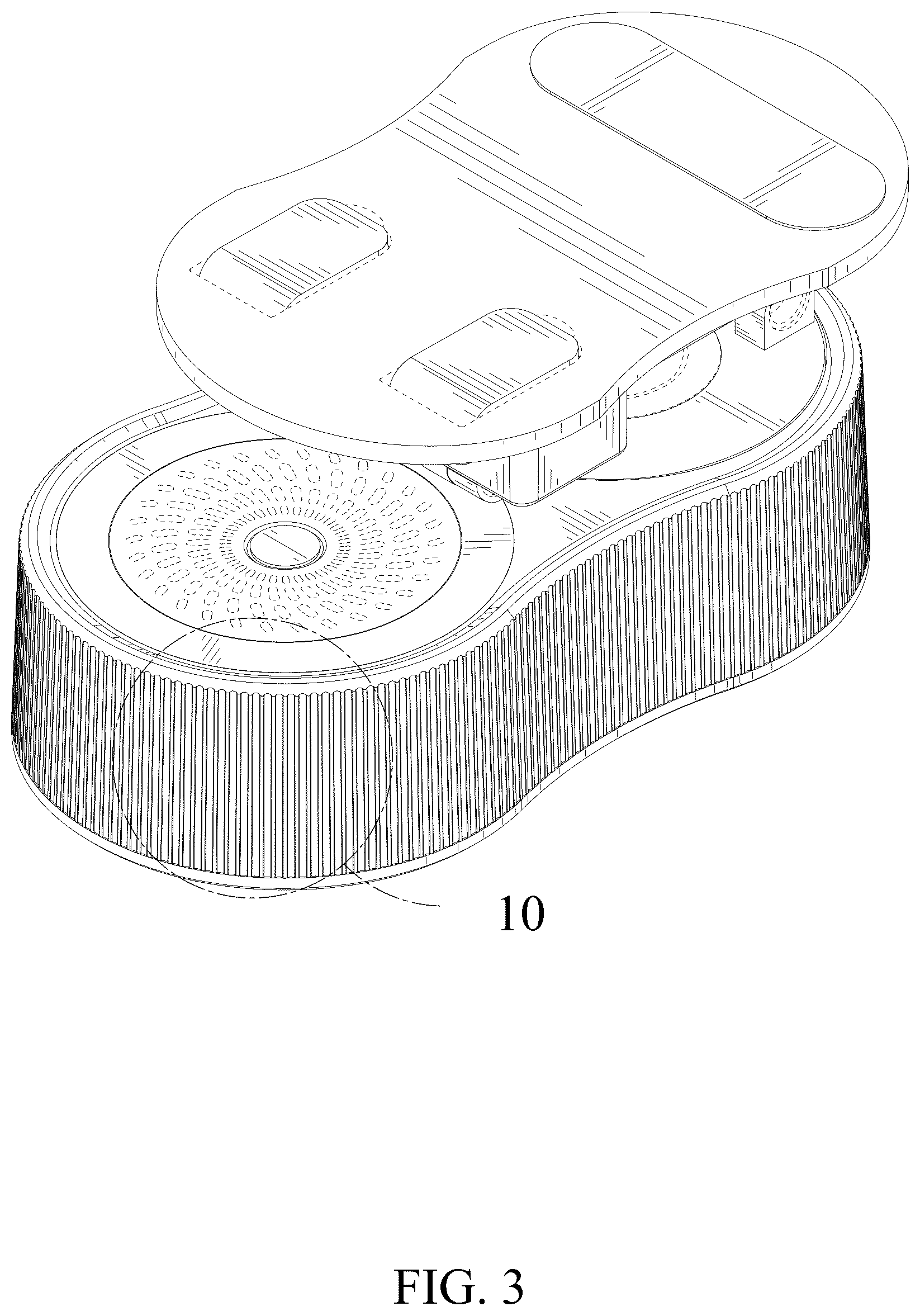 Patent USD1078719 Figure 3 – Mobile phone holder with speaker