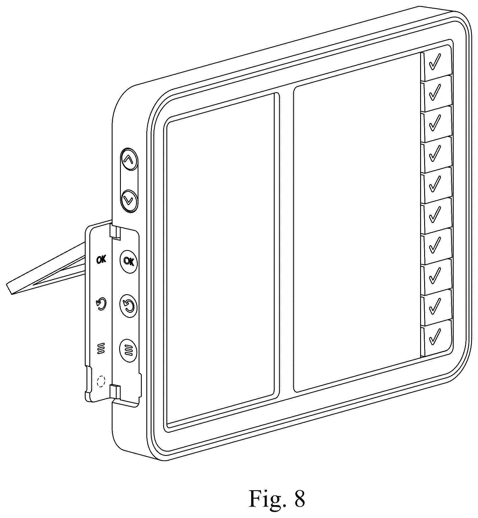 Patent USD1078731 Figure 8 – Task management device
