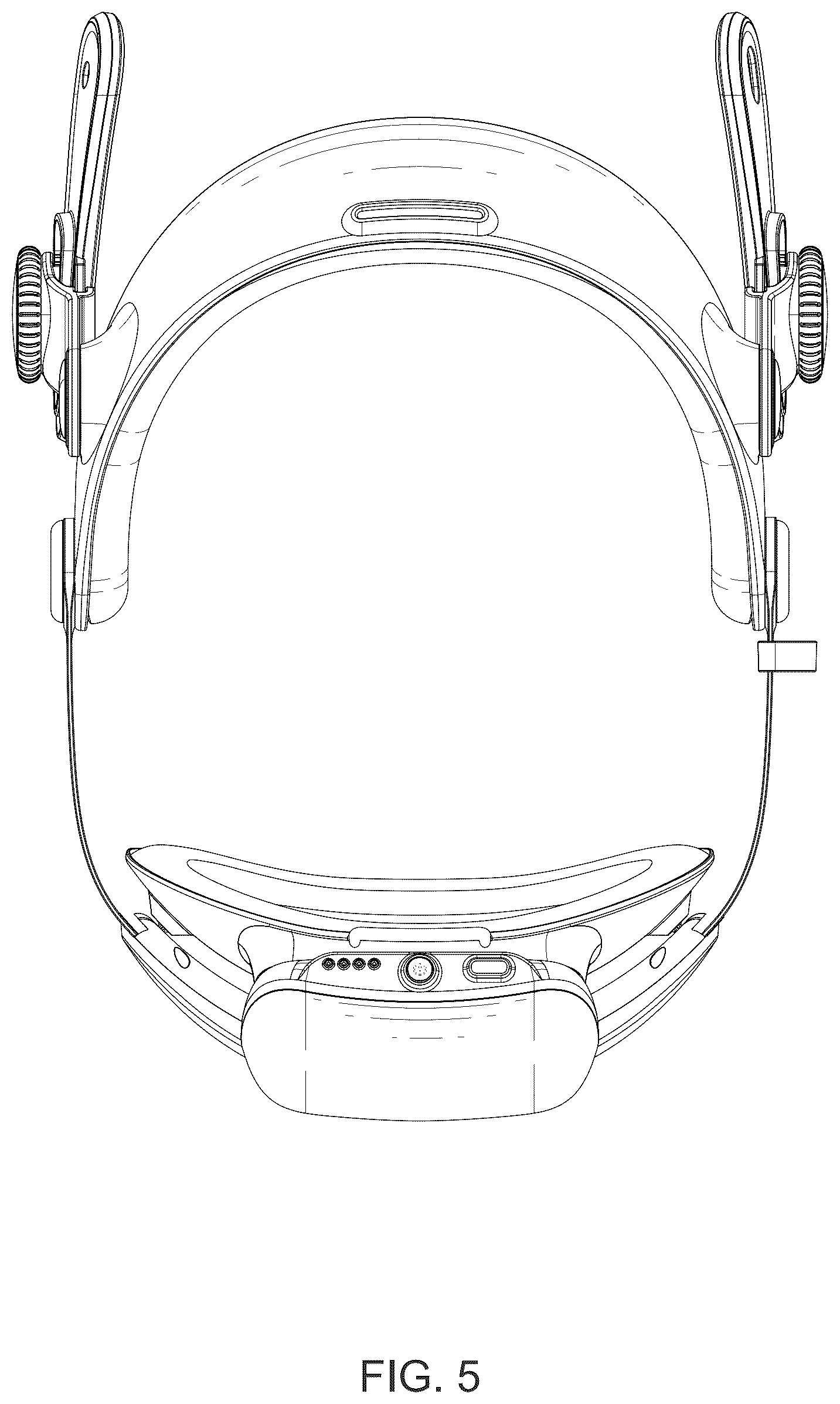Patent USD1078734 Figure 5 – Headwear accessory of VR glasses
