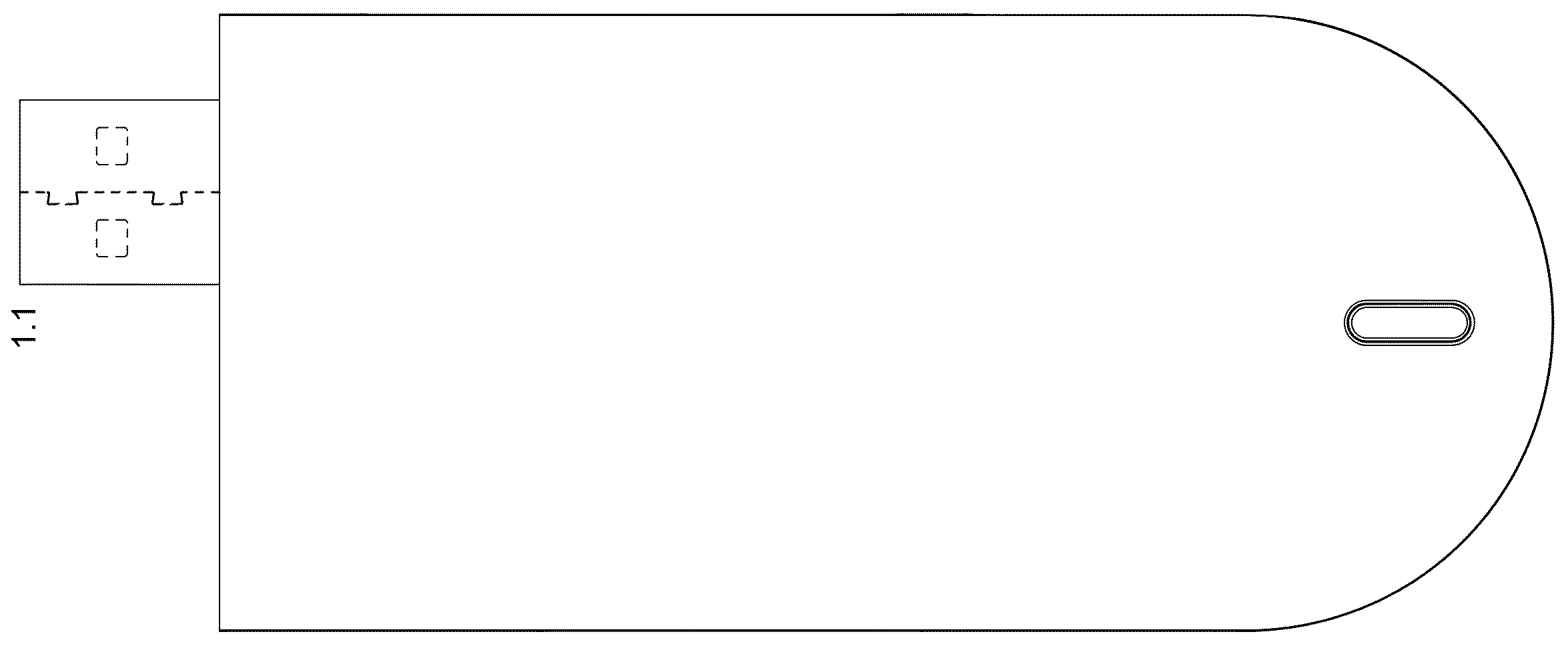 Patent USD1078736 Figure 1 – Wireless controller for electronic shelf label