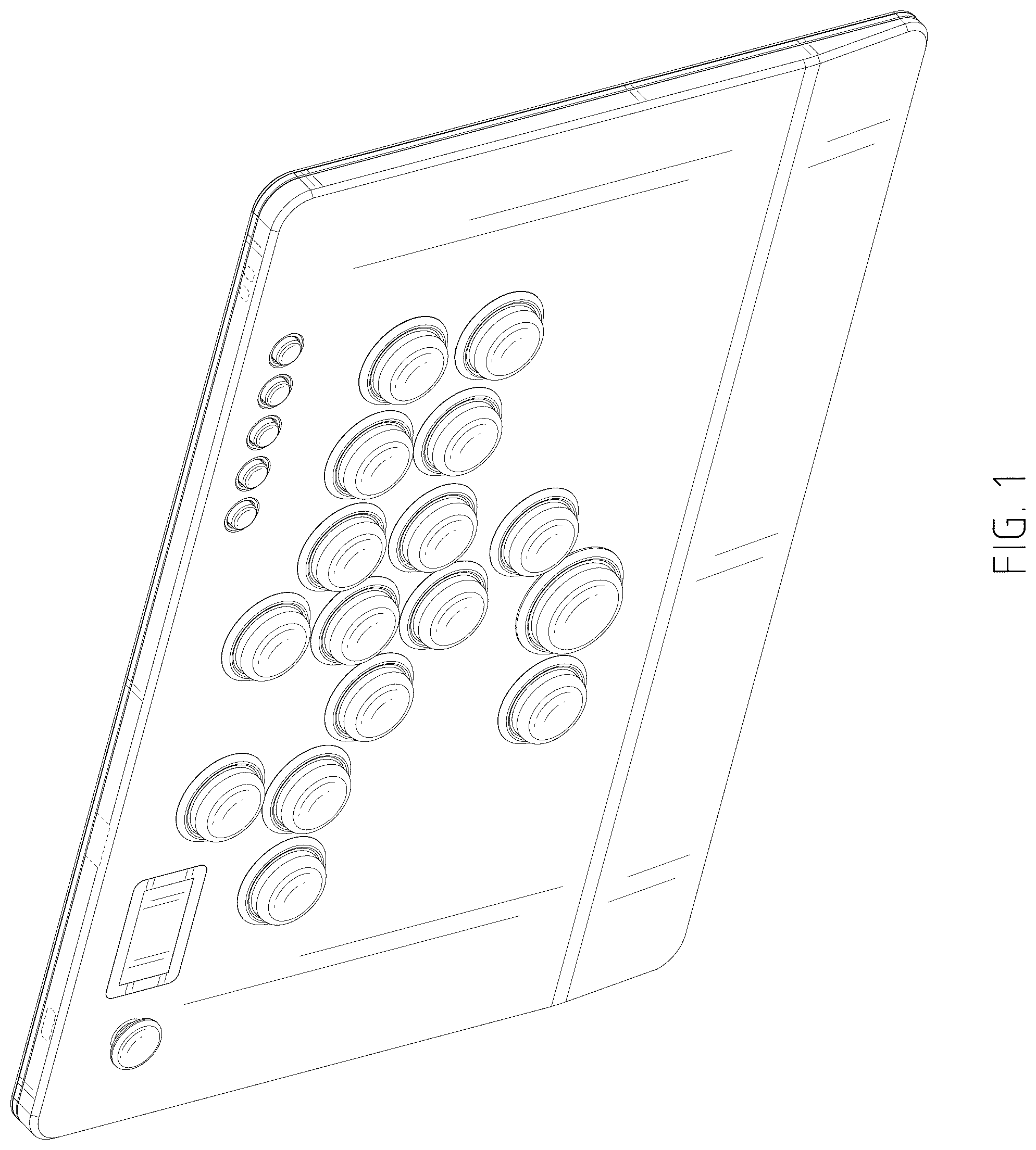 Patent USD1078737 Figure 1 – Arcade-style video game controller