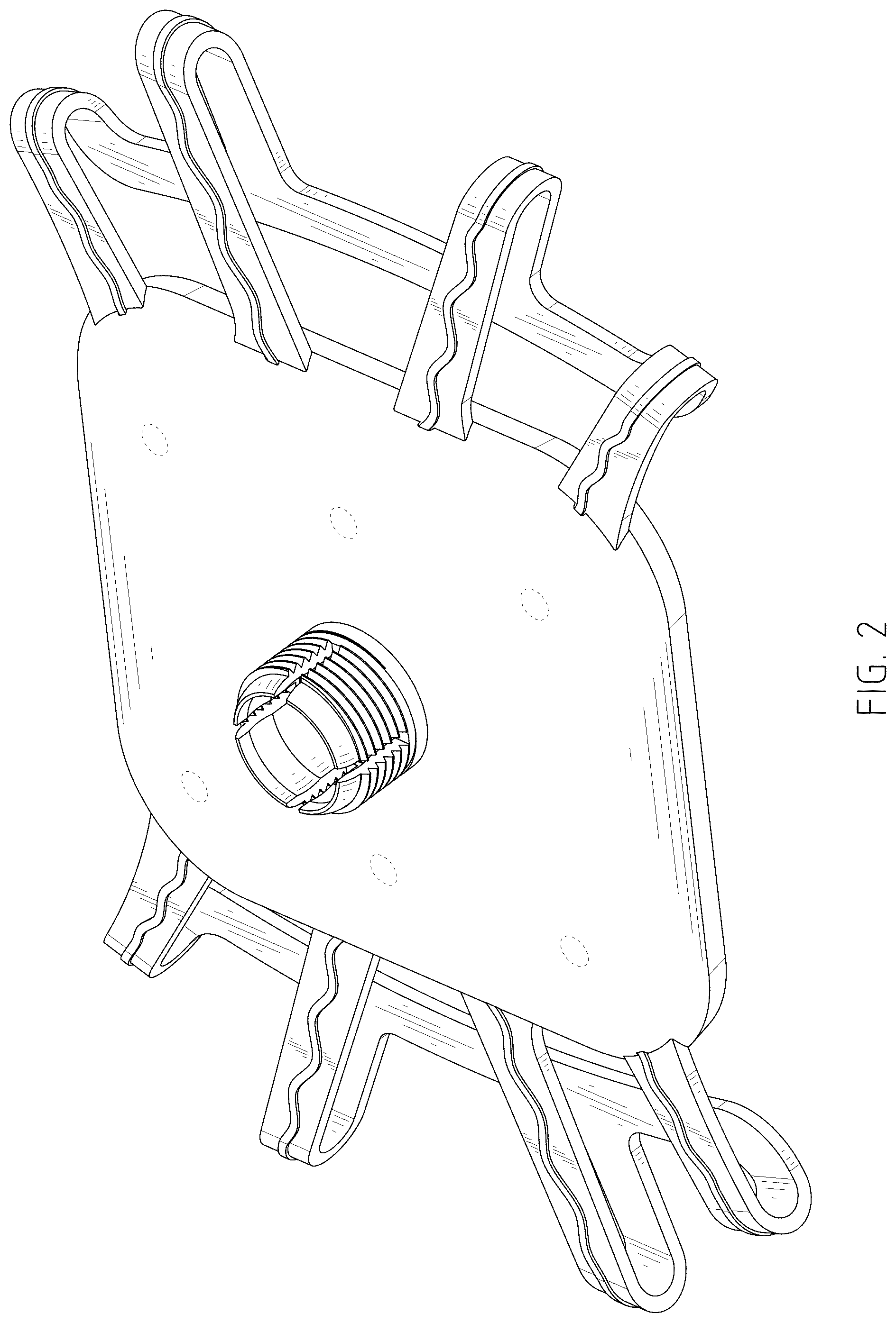 Patent USD1078743 Figure 2 – Tablet stand assembly