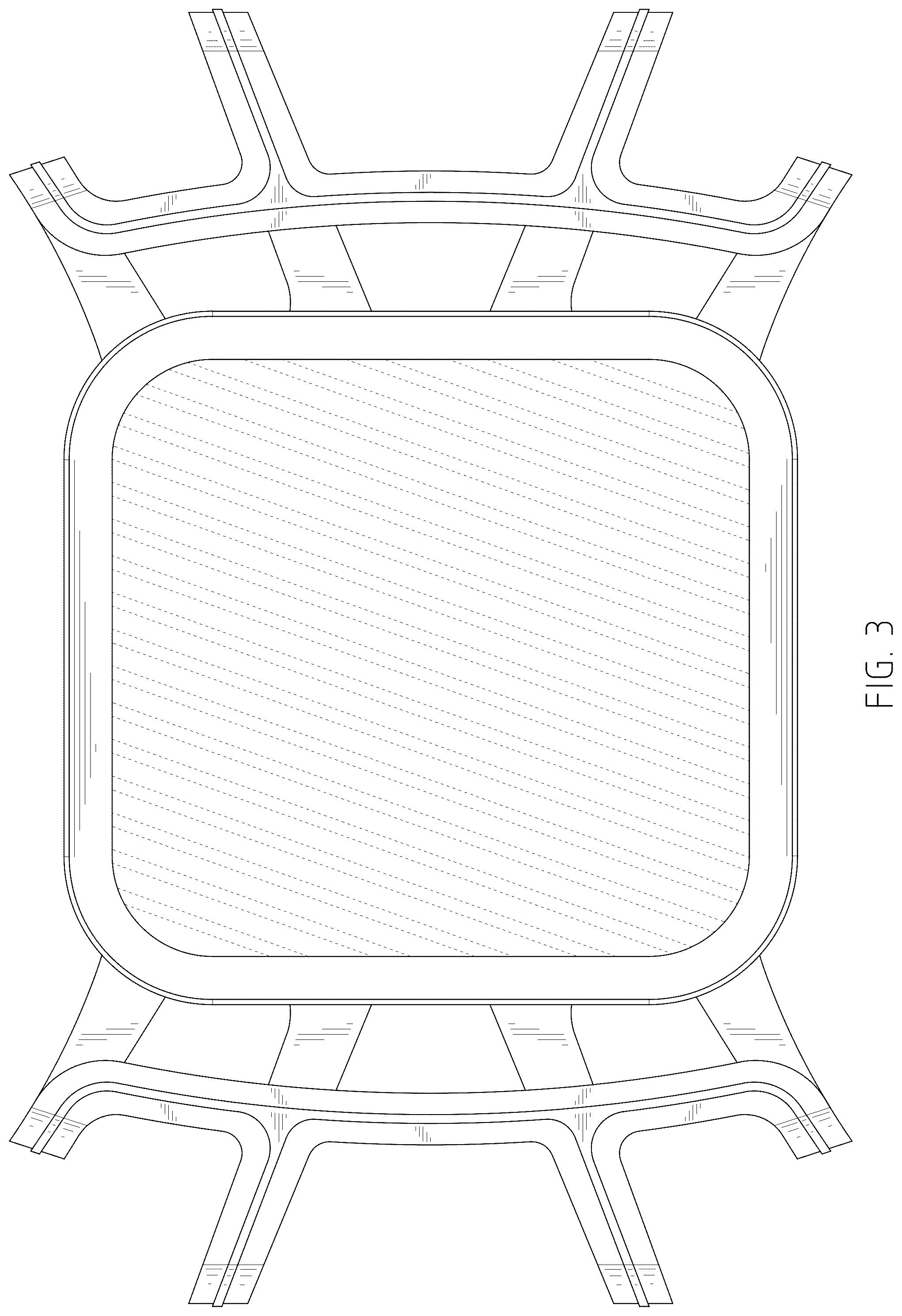 Patent USD1078743 Figure 3 – Tablet stand assembly