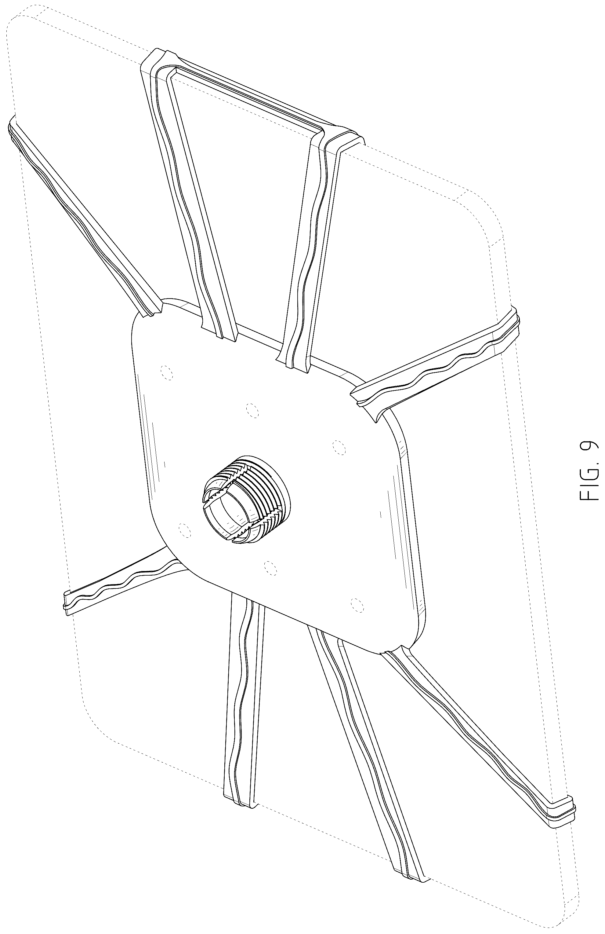 Patent USD1078743 Figure 9 – Tablet stand assembly