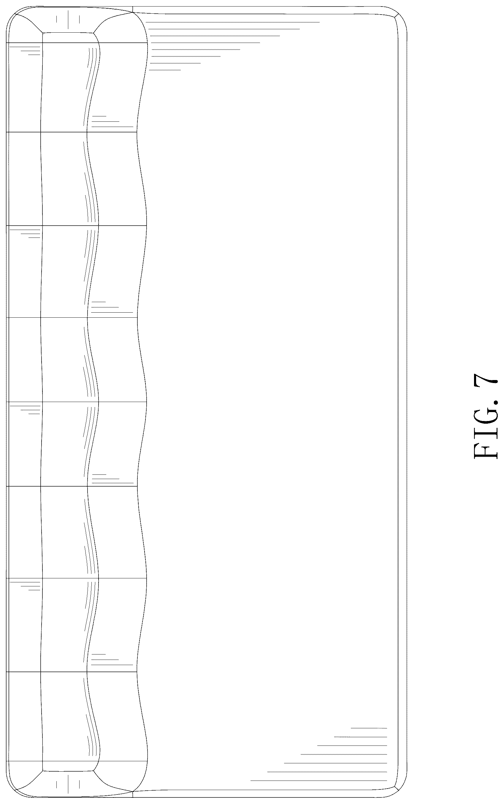 Patent USD1078746 Figure 7 – Keyboard tray desk mat