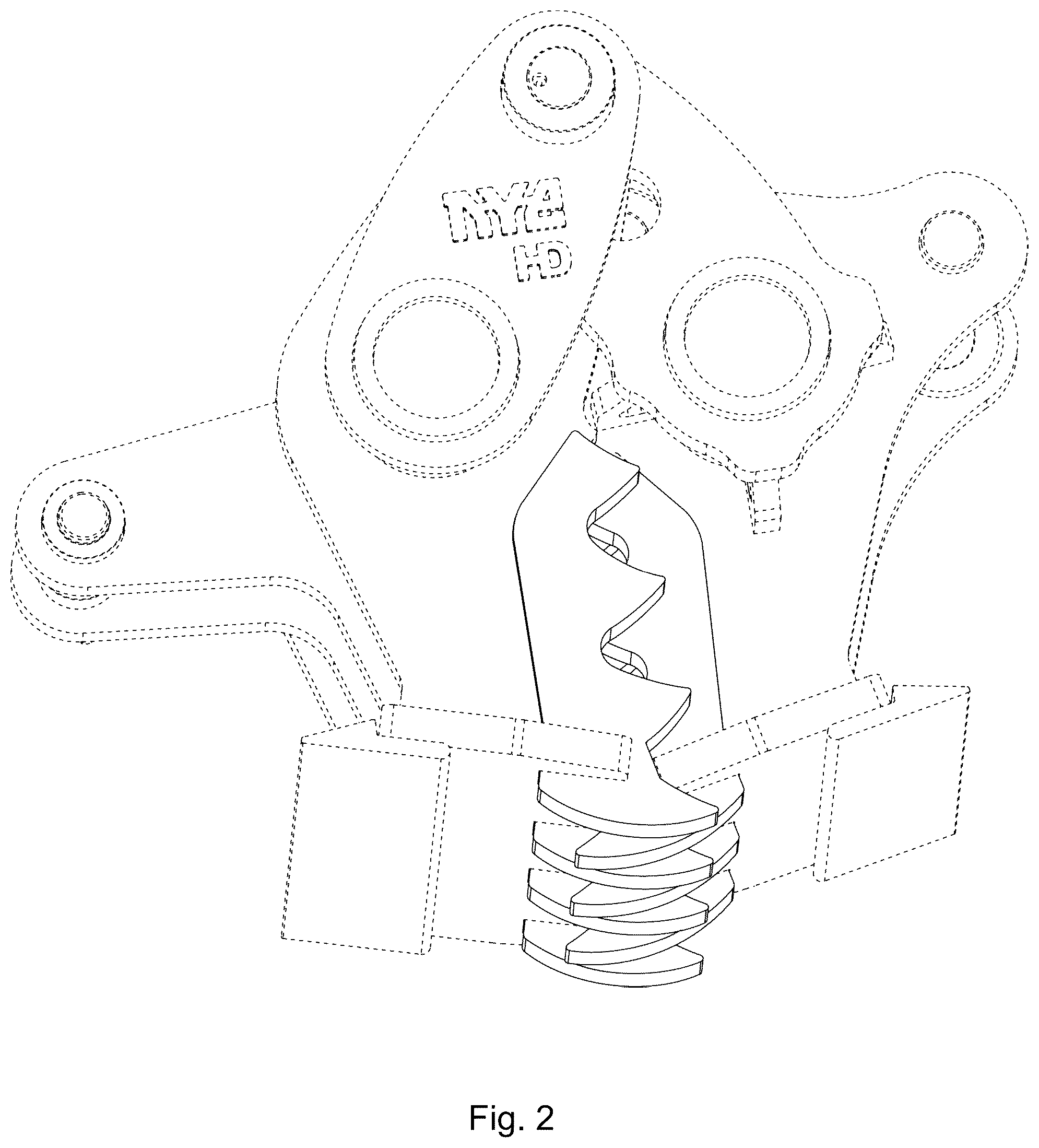Patent USD1078802 Figure 2 – Concrete pulverizer