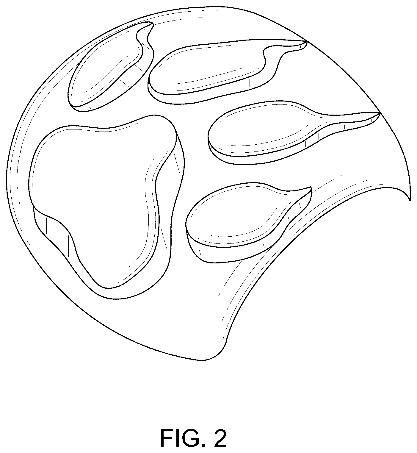 Patent USD1078813 Figure 2 – Wolf footprint tread for legged robot