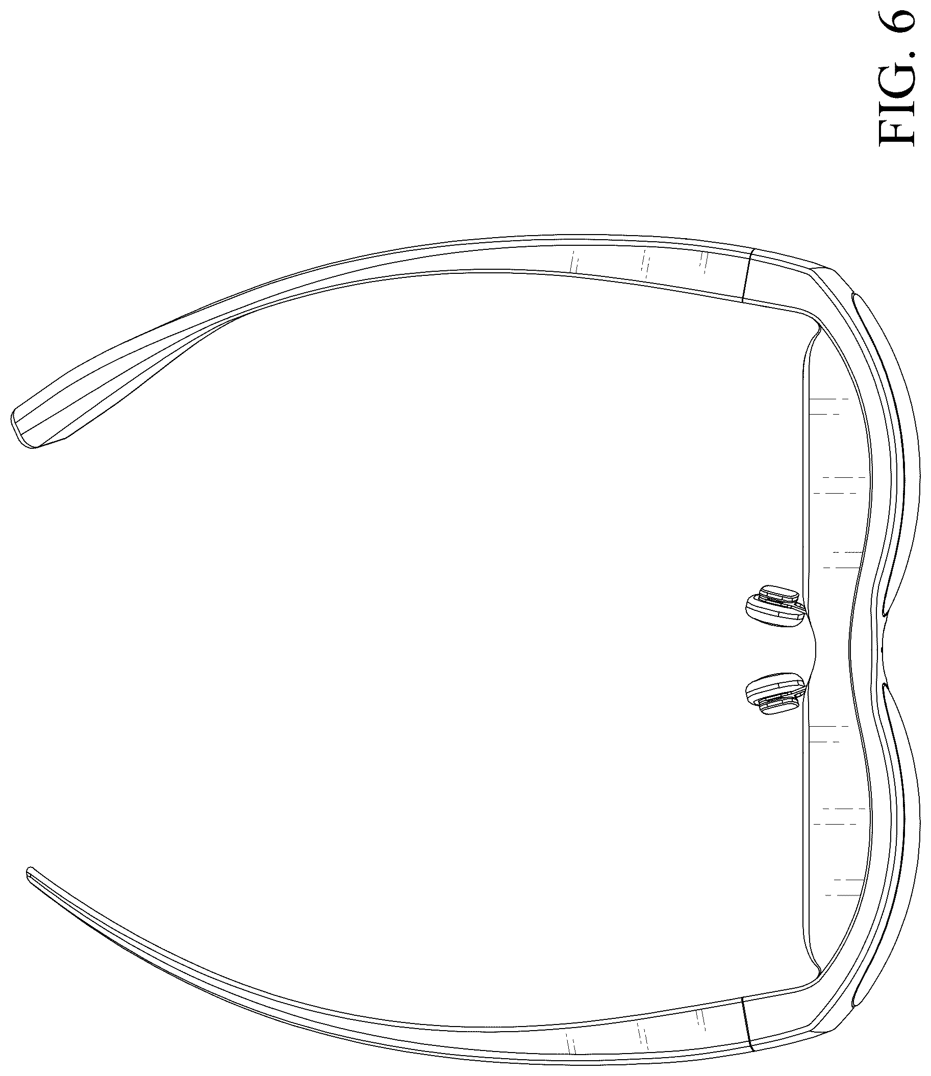 Patent USD1078836 Figure 6 – Smart glasses