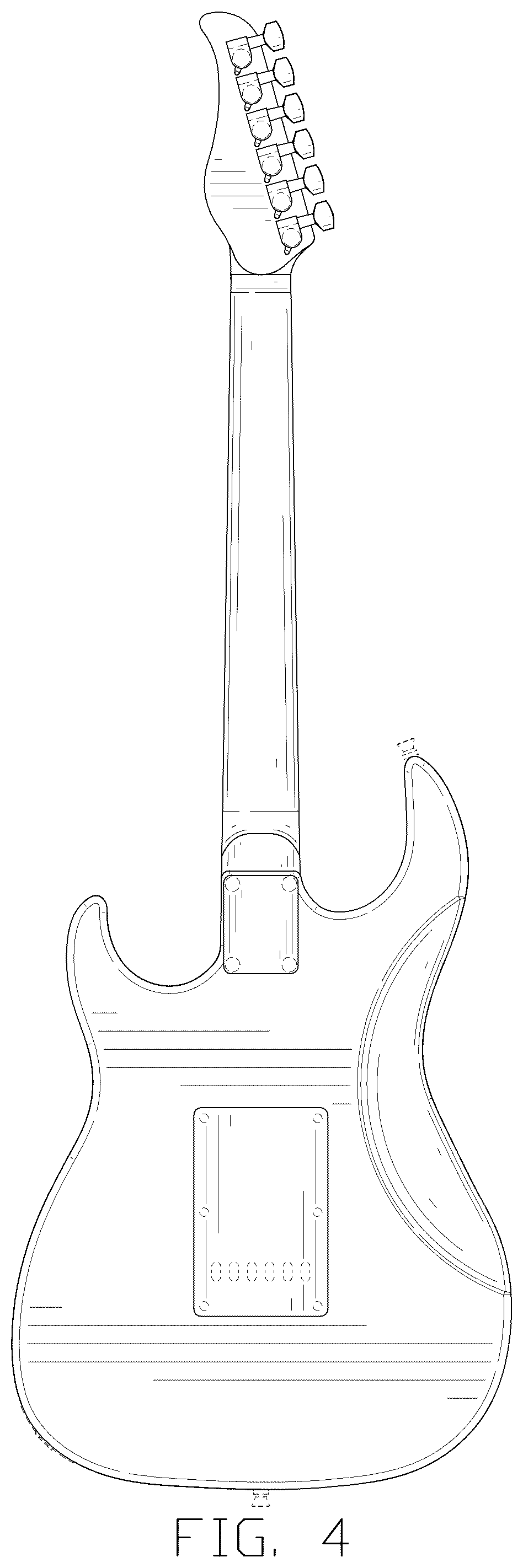 Patent USD1078840 Figure 4 – Electric guitar