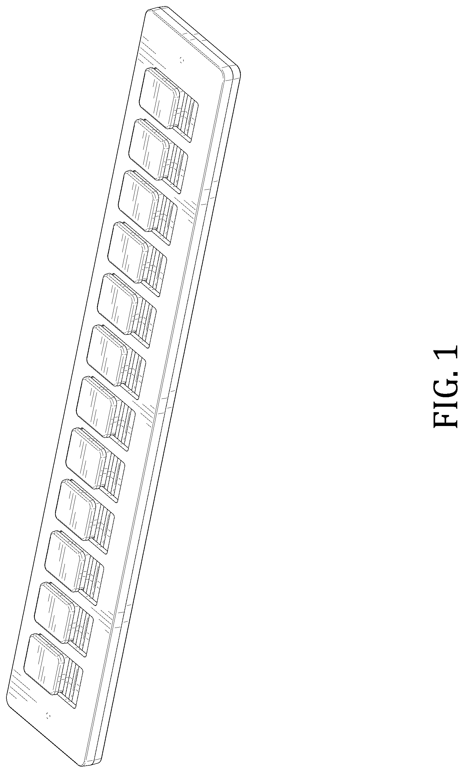 Patent USD1078847 Figure 1 – Label indicator for travel case
