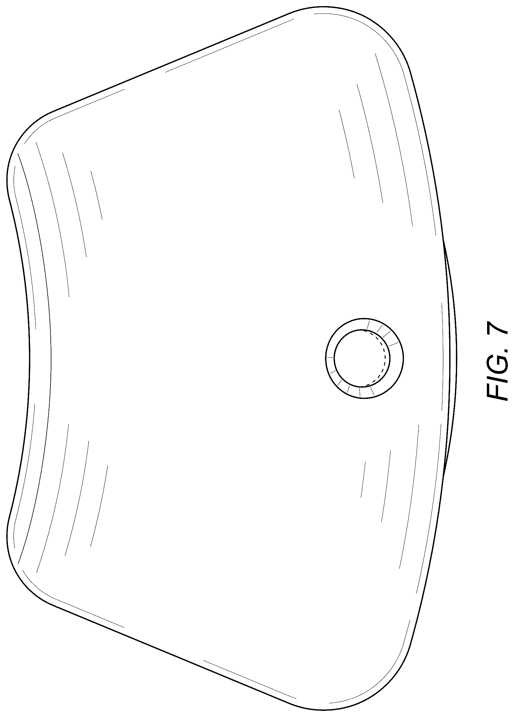 Patent USD1078853 Figure 5 – Control button of controller for electronic device