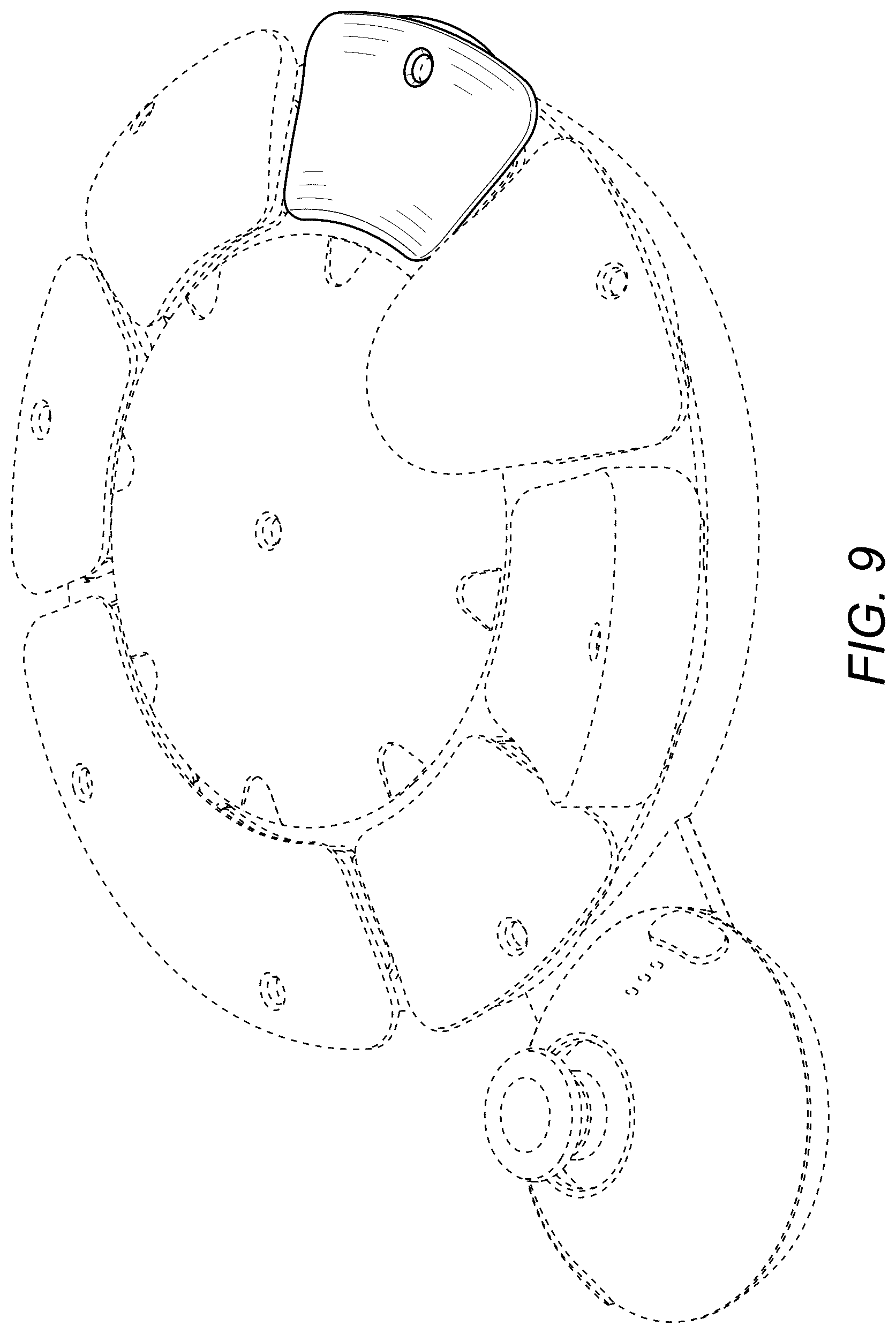 Patent USD1078853 Figure 7 – Control button of controller for electronic device