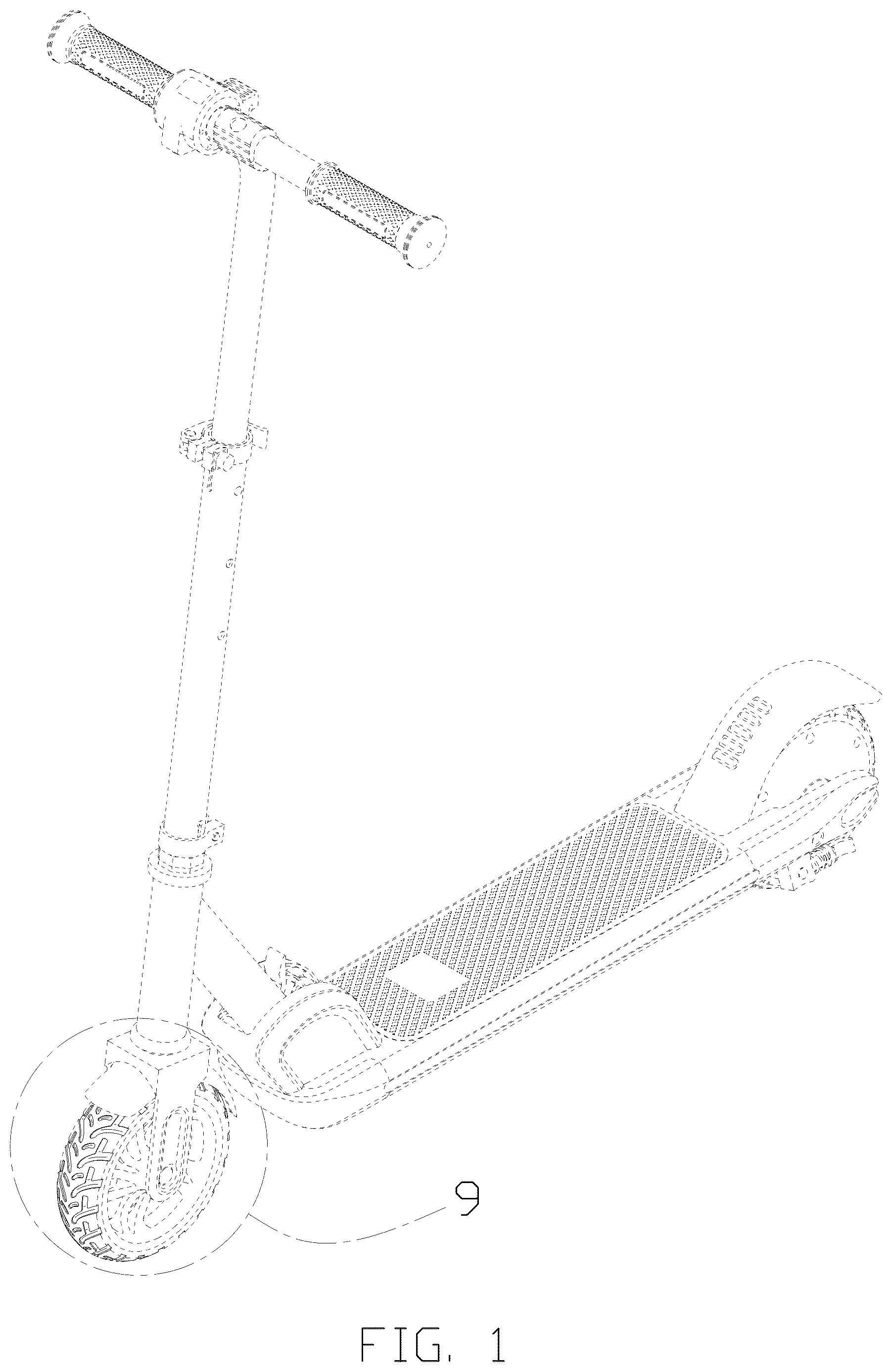 Patent USD1078860 Figure 1 – Electric scooter
