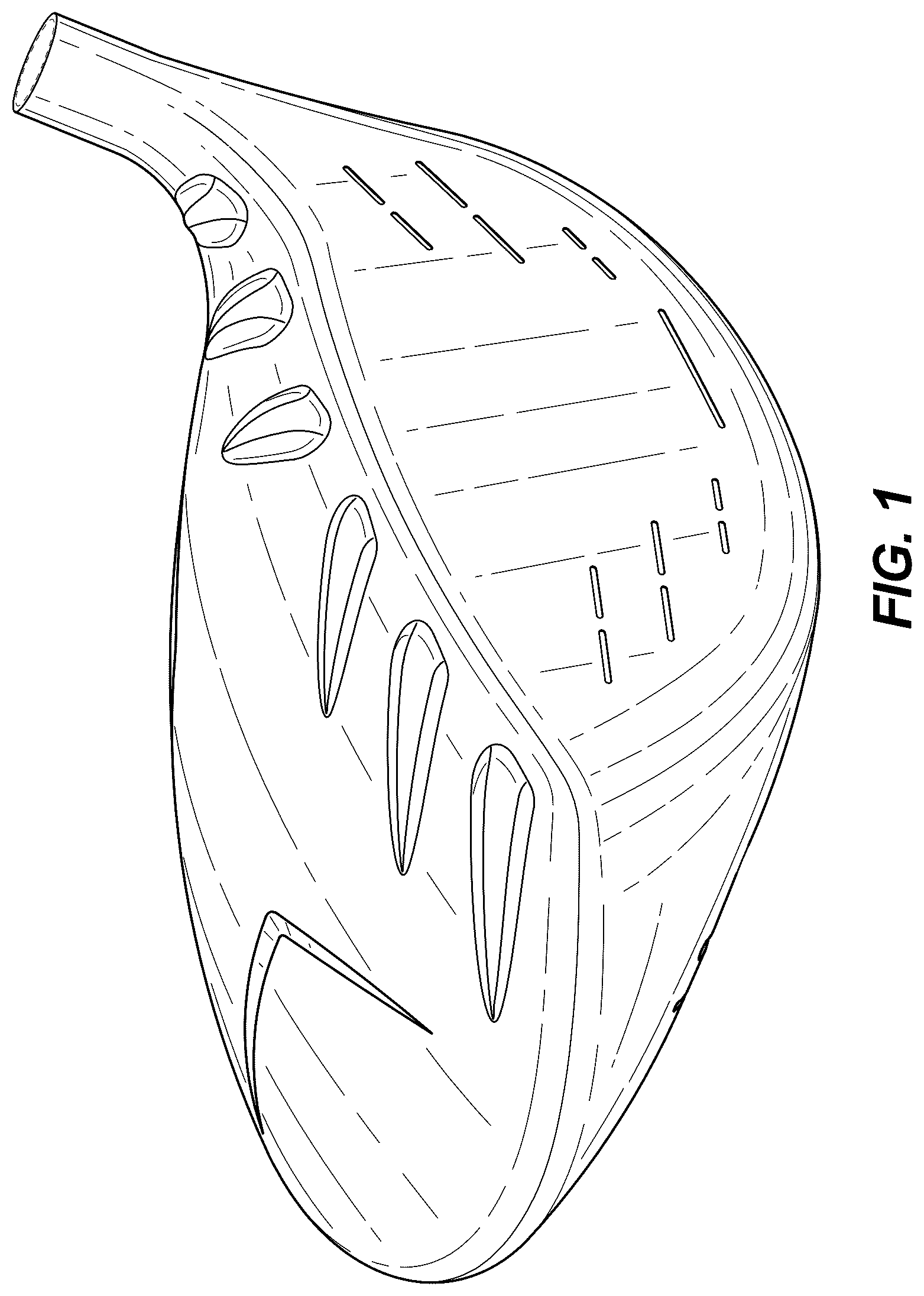 Patent USD1078884 Figure 1 – Golf club head