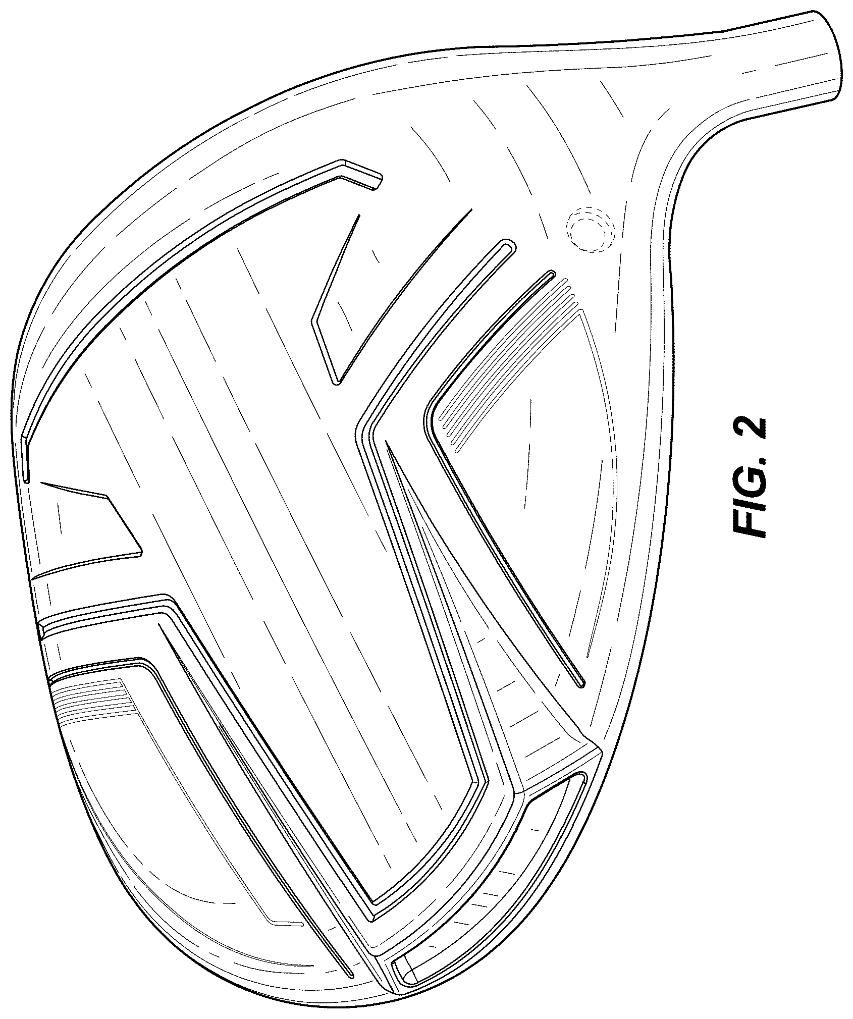 Patent USD1078884 Figure 2 – Golf club head