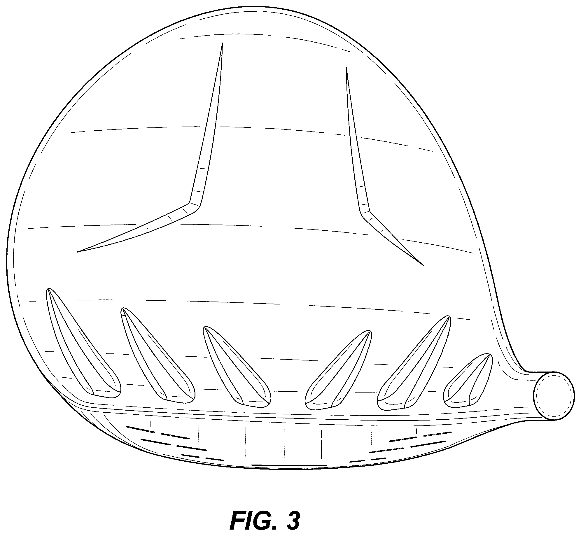 Patent USD1078884 Figure 3 – Golf club head