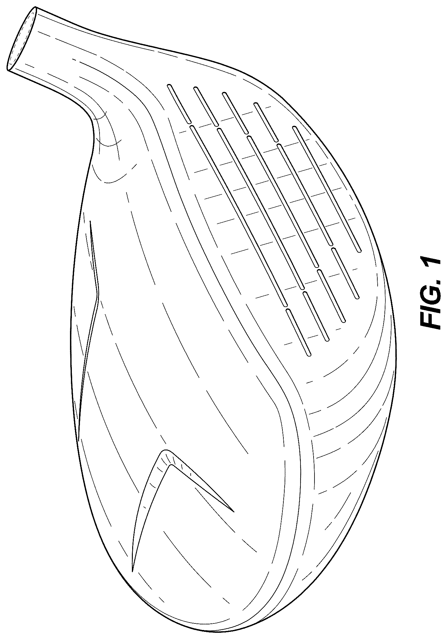 Patent USD1078885 Figure 1 – Golf club head